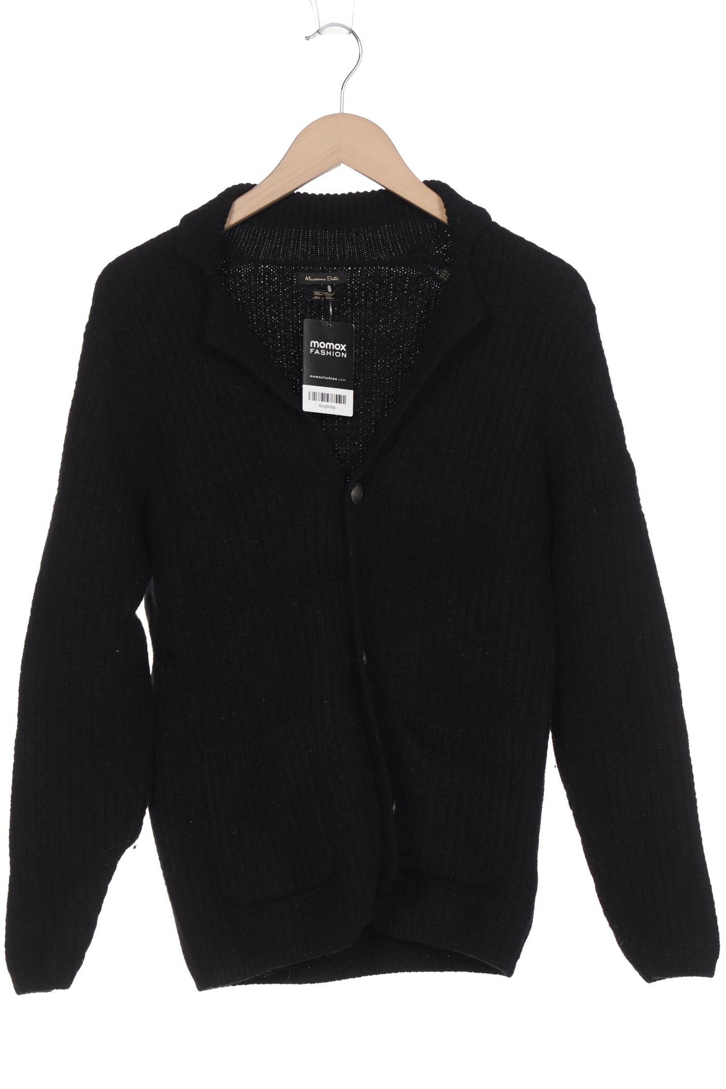 

Massimo Dutti Herren Strickjacke, schwarz, Gr. 48