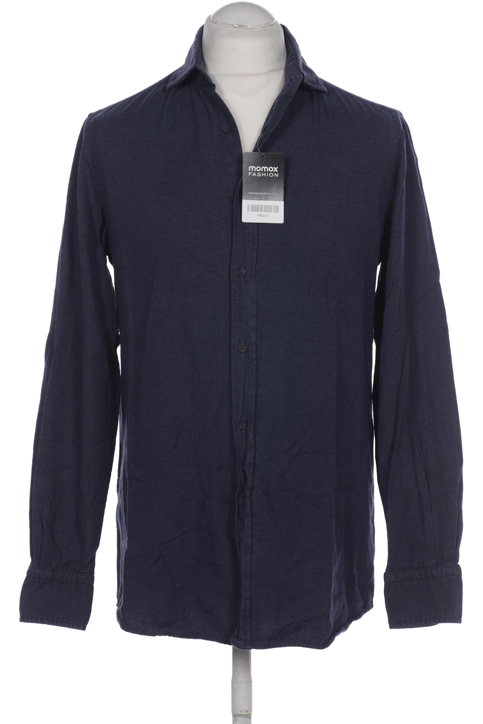 

Massimo Dutti Herren Hemd, marineblau, Gr. 48