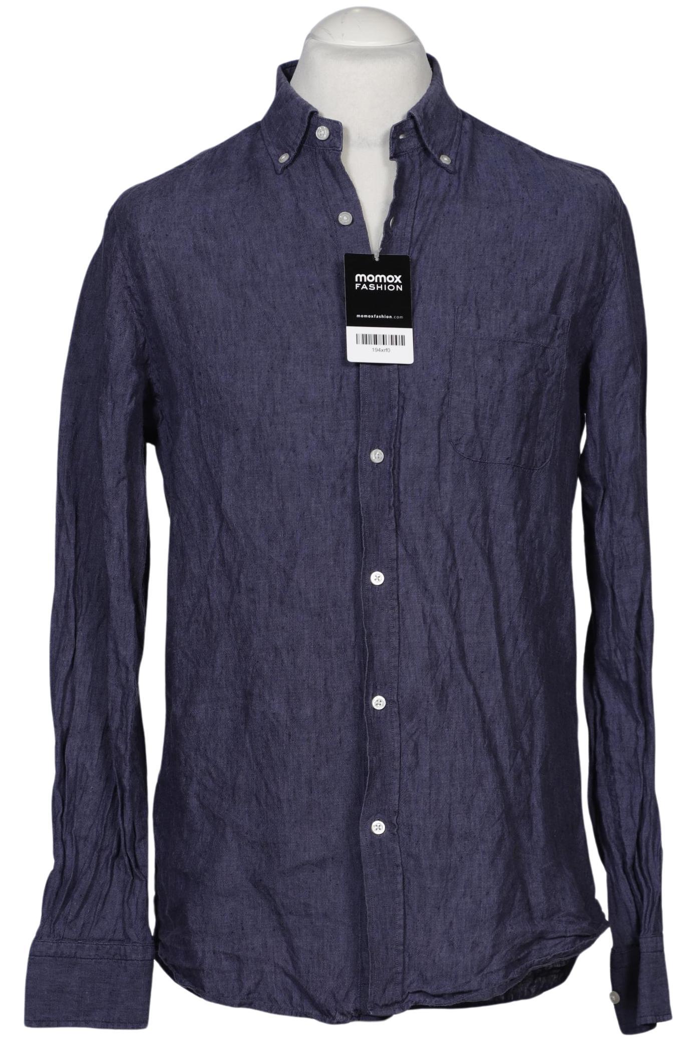 

Massimo Dutti Herren Hemd, marineblau, Gr. 48