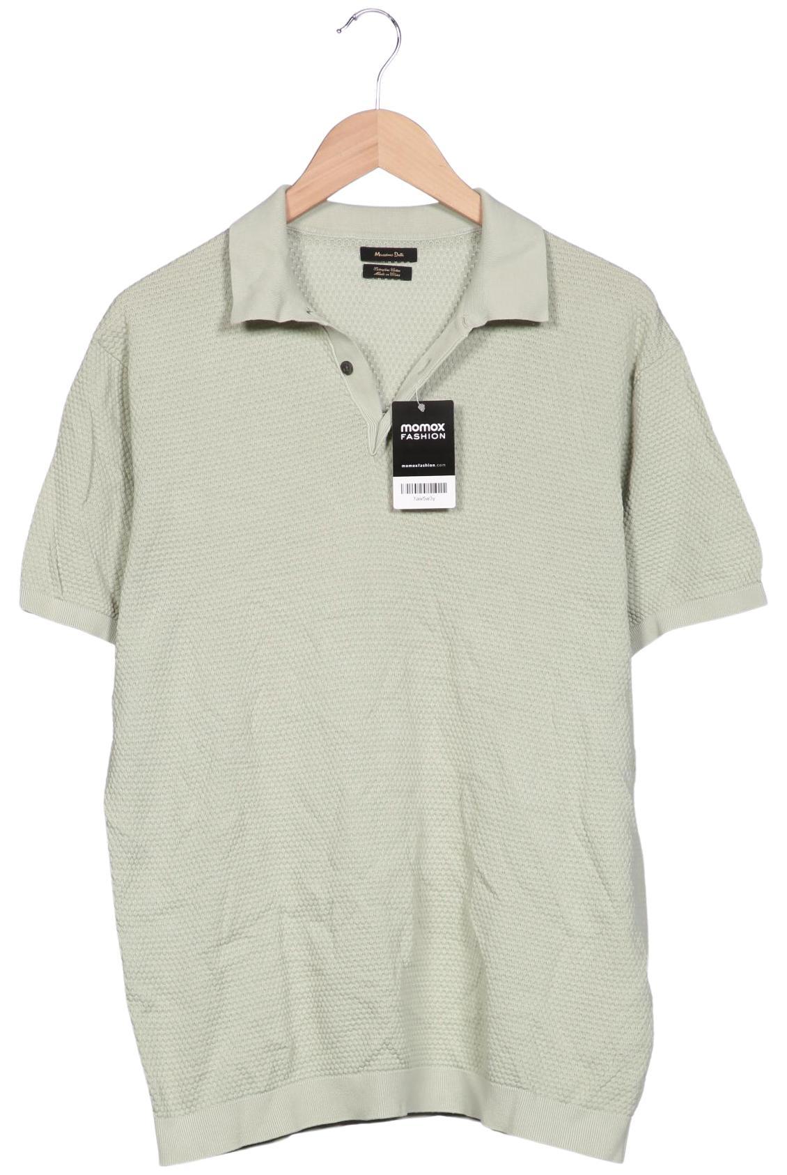 

Massimo Dutti Herren Poloshirt, hellgrün, Gr. 54