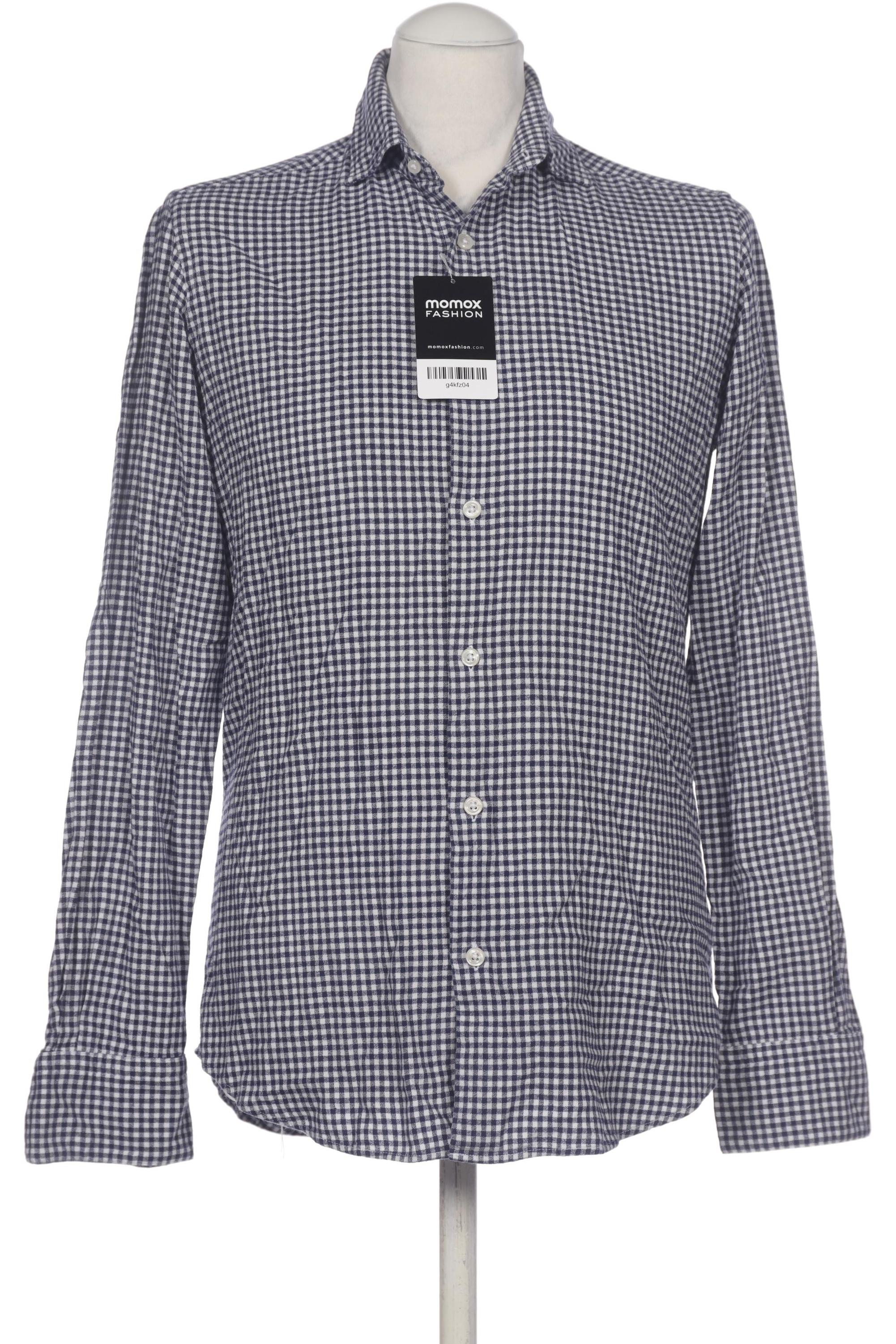 

Massimo Dutti Herren Hemd, blau, Gr. 46