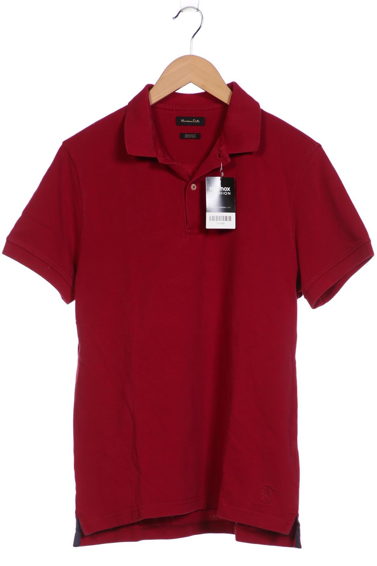 

Massimo Dutti Herren Poloshirt, bordeaux, Gr. 52