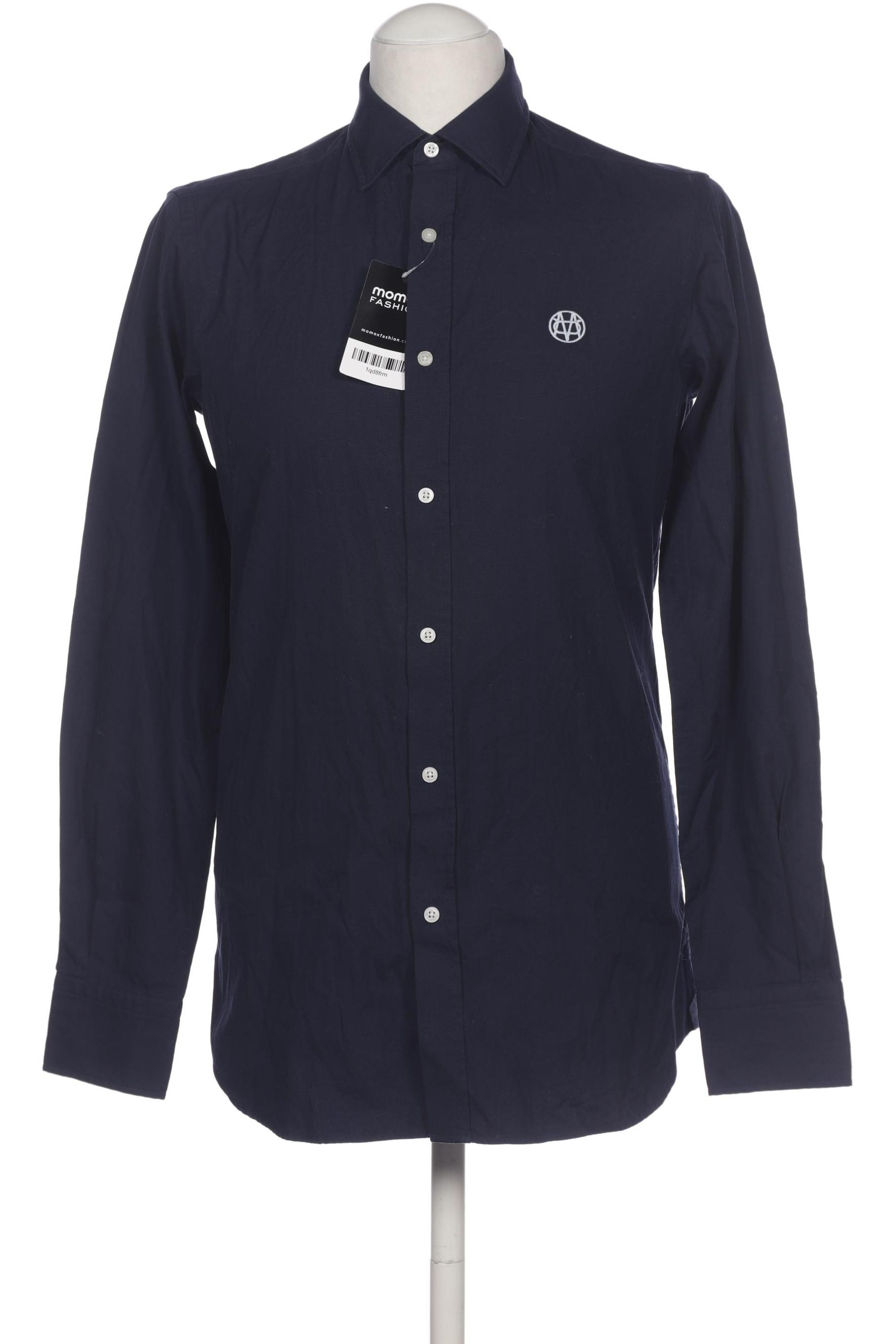 

Massimo Dutti Herren Hemd, marineblau, Gr. 46