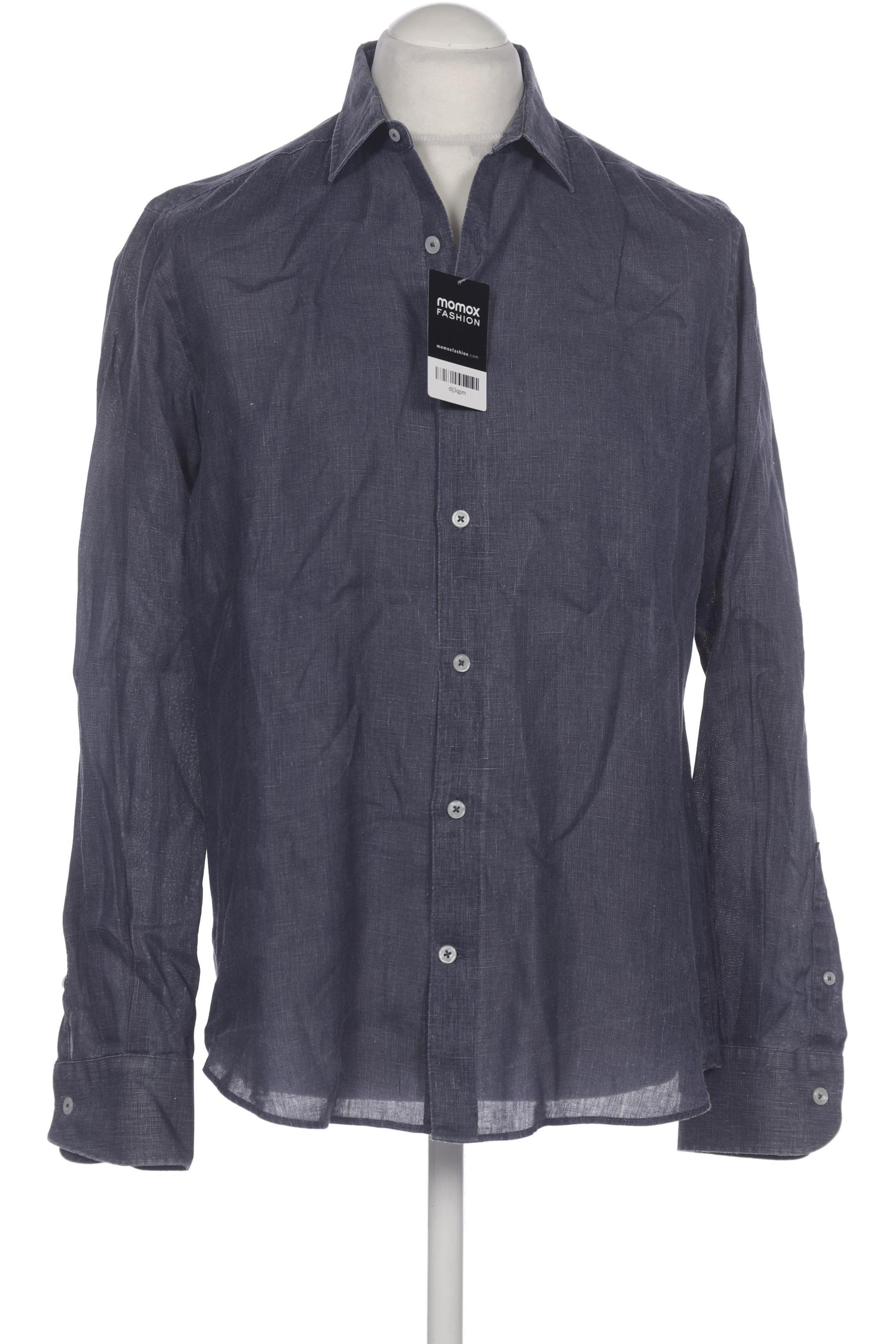 

Massimo Dutti Herren Hemd, marineblau, Gr. 48