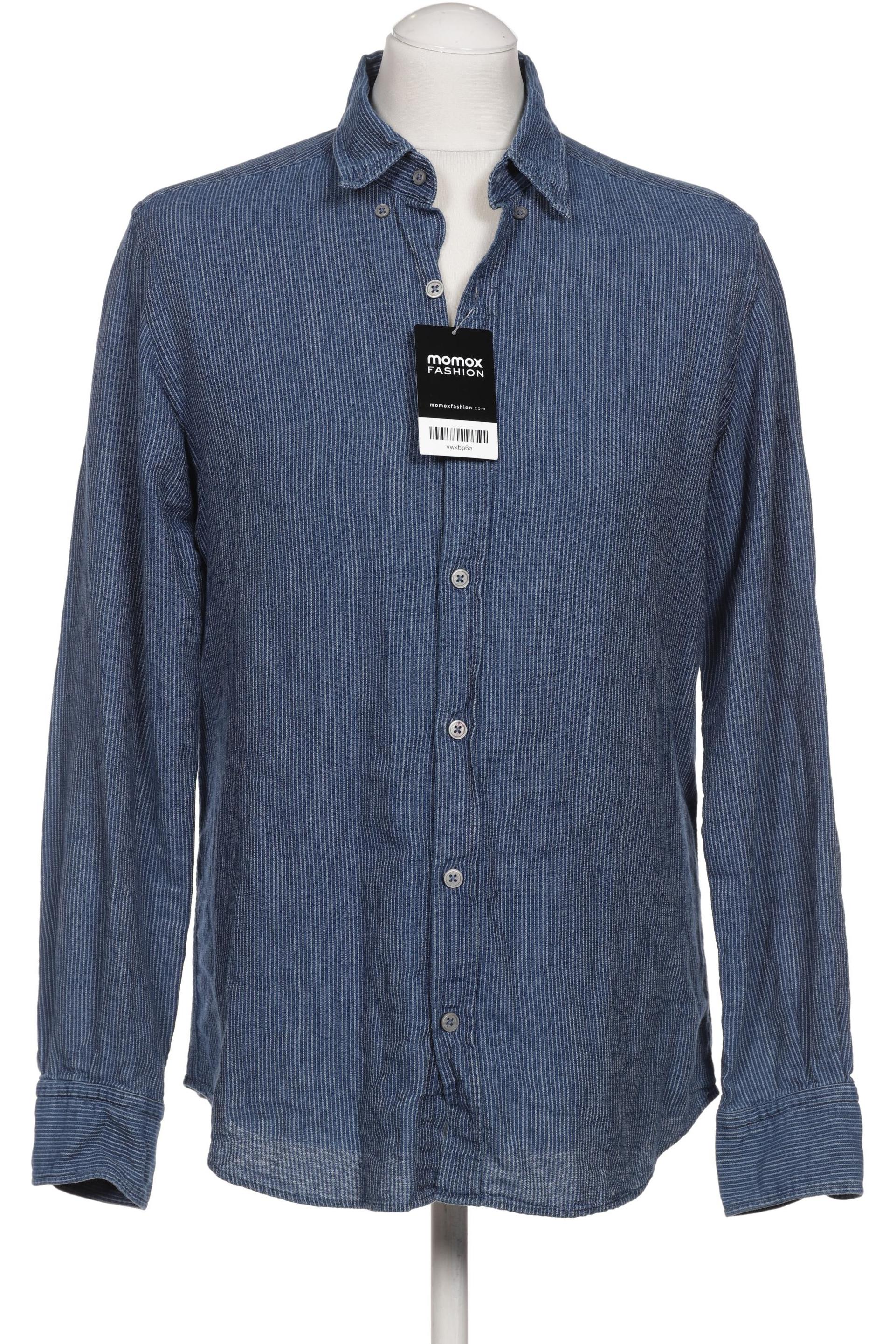 

Massimo Dutti Herren Hemd, blau, Gr. 48