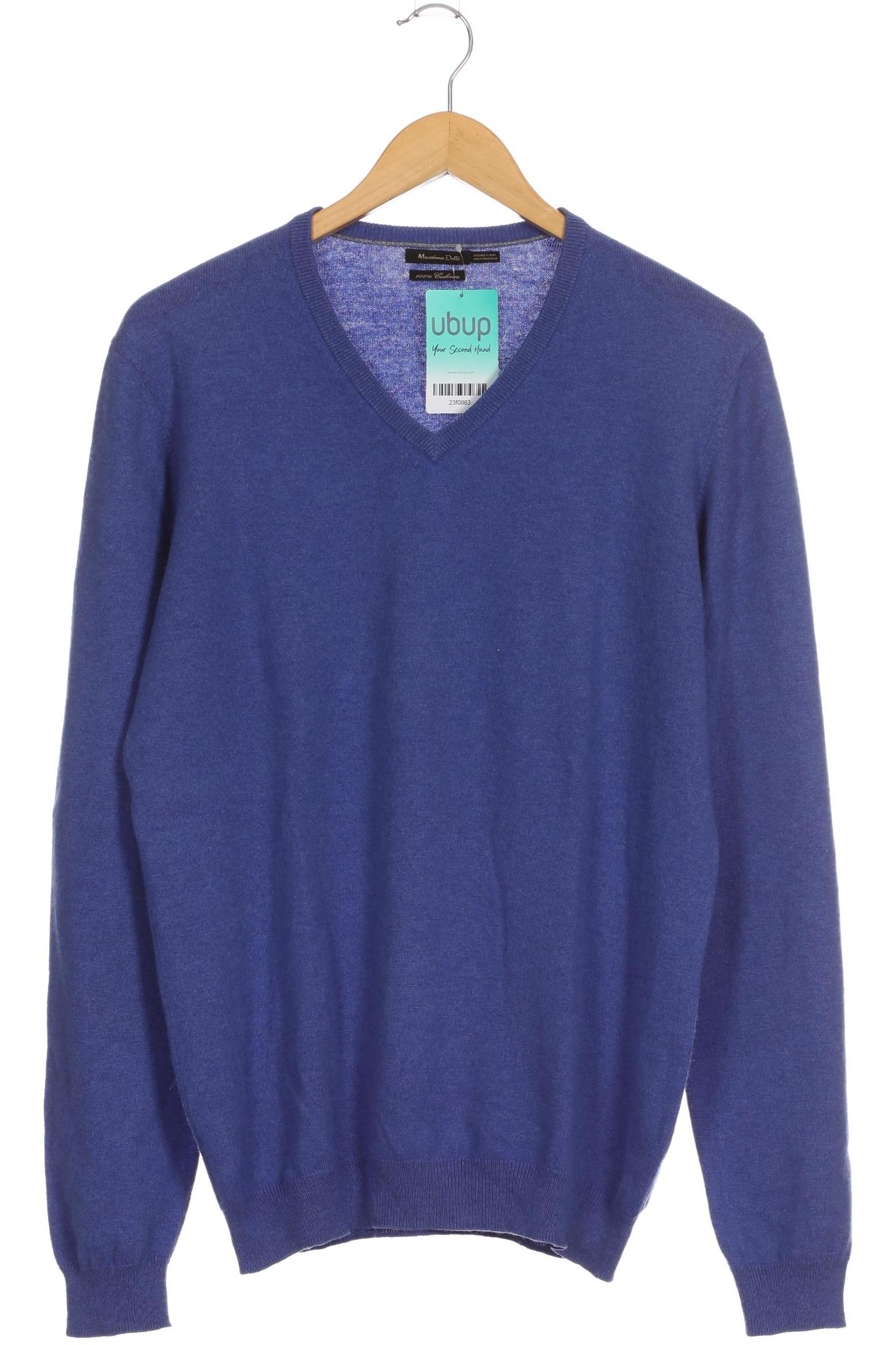 

Massimo Dutti Herren Pullover, blau, Gr. 52