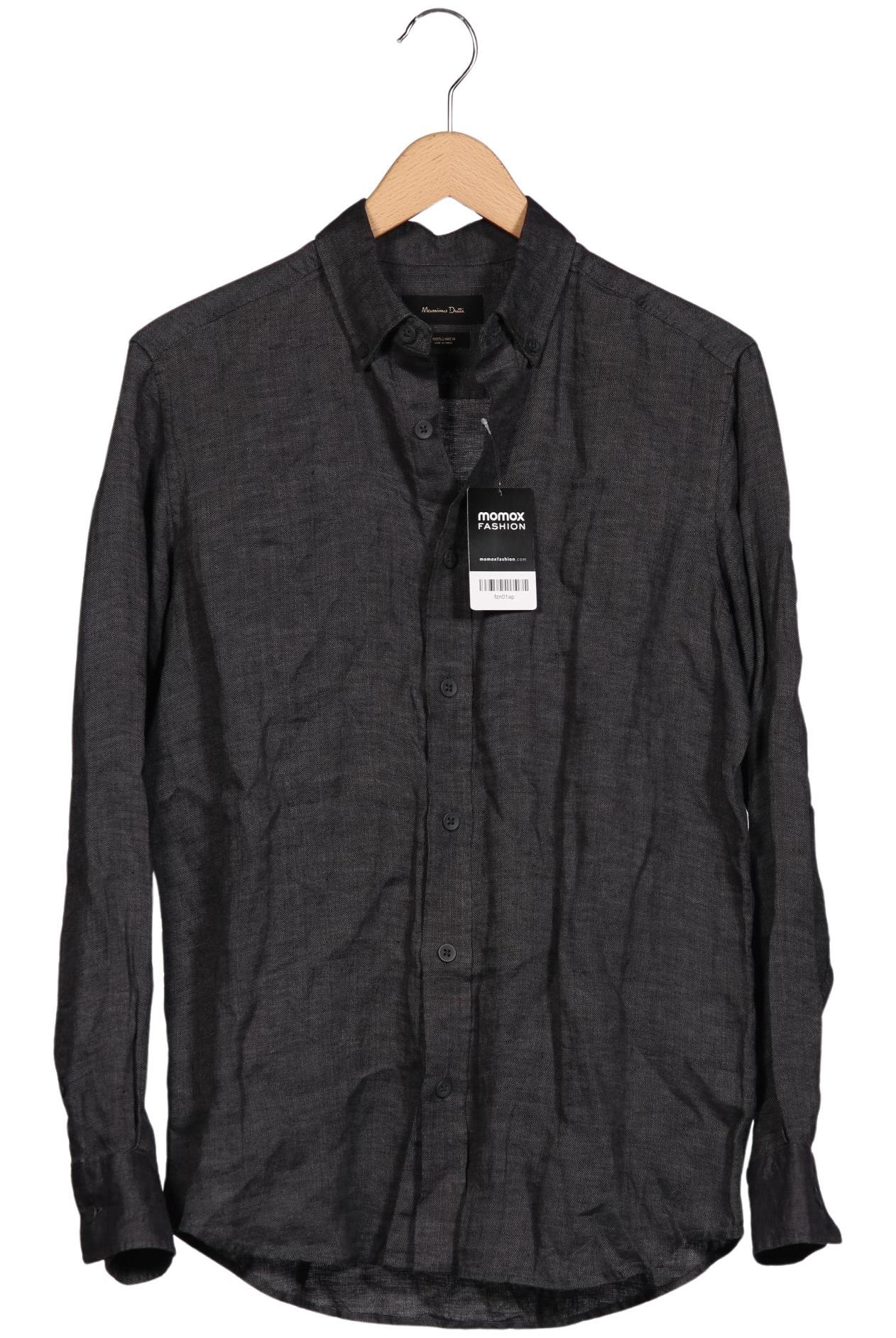 

Massimo Dutti Herren Hemd, grau, Gr. 46