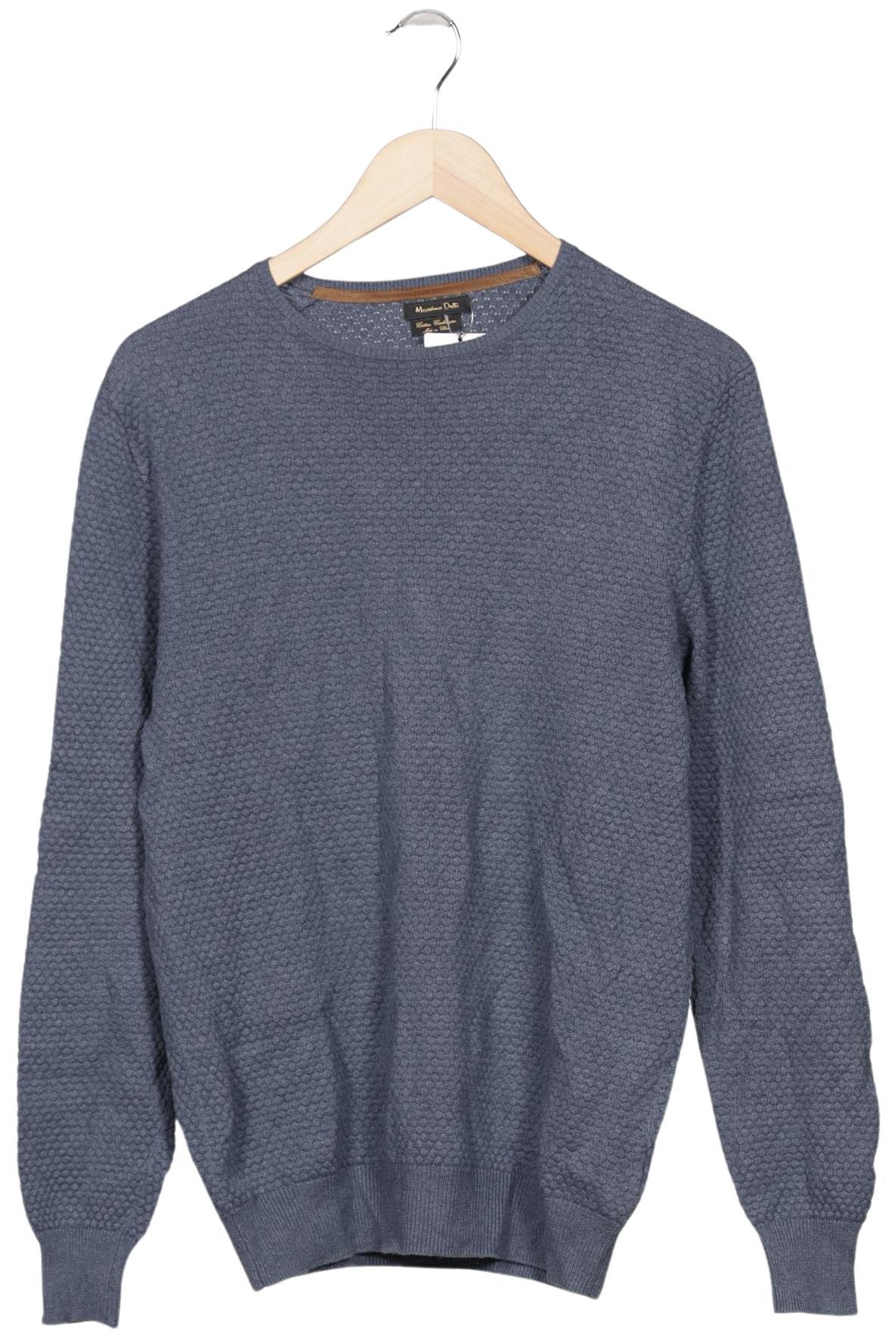 

Massimo Dutti Herren Pullover, blau, Gr. 48