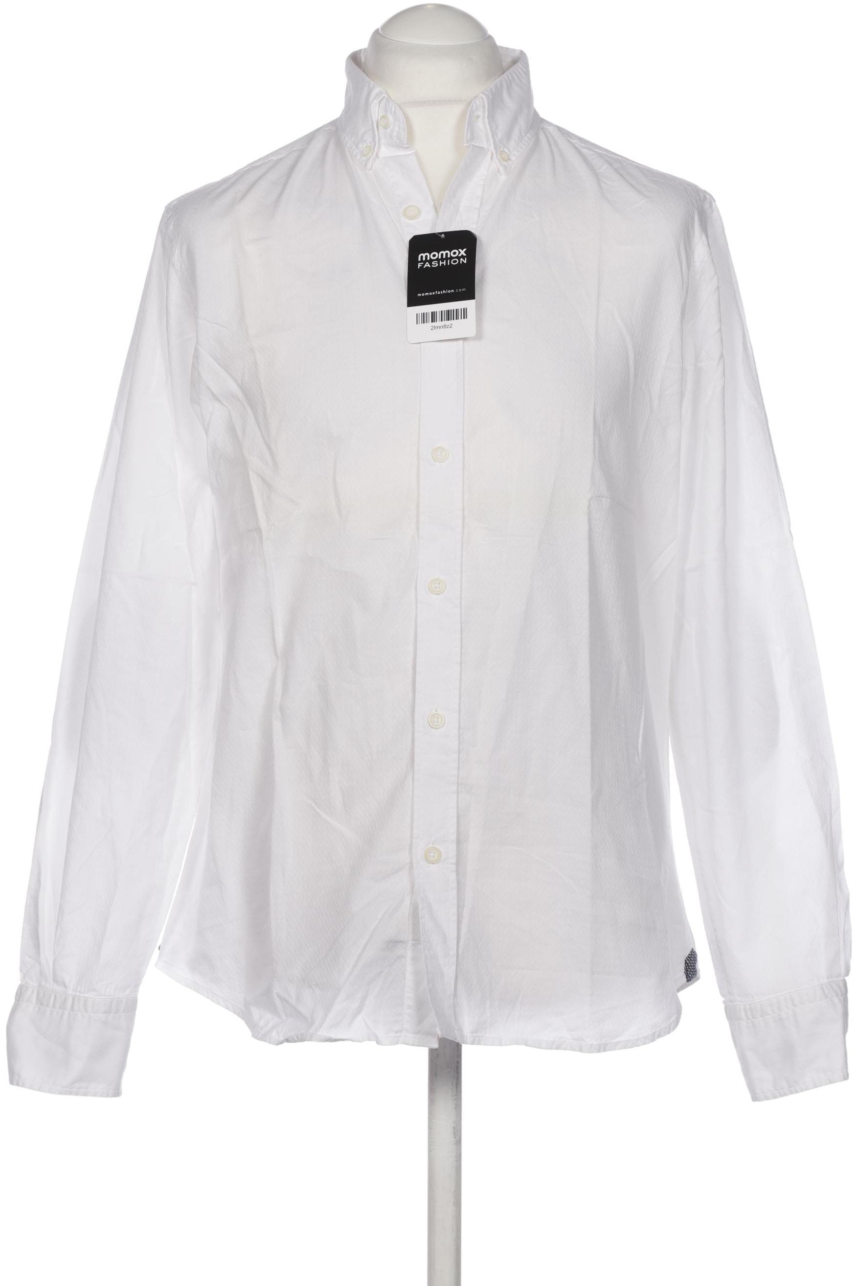 

Massimo Dutti Herren Hemd, weiß, Gr. 48