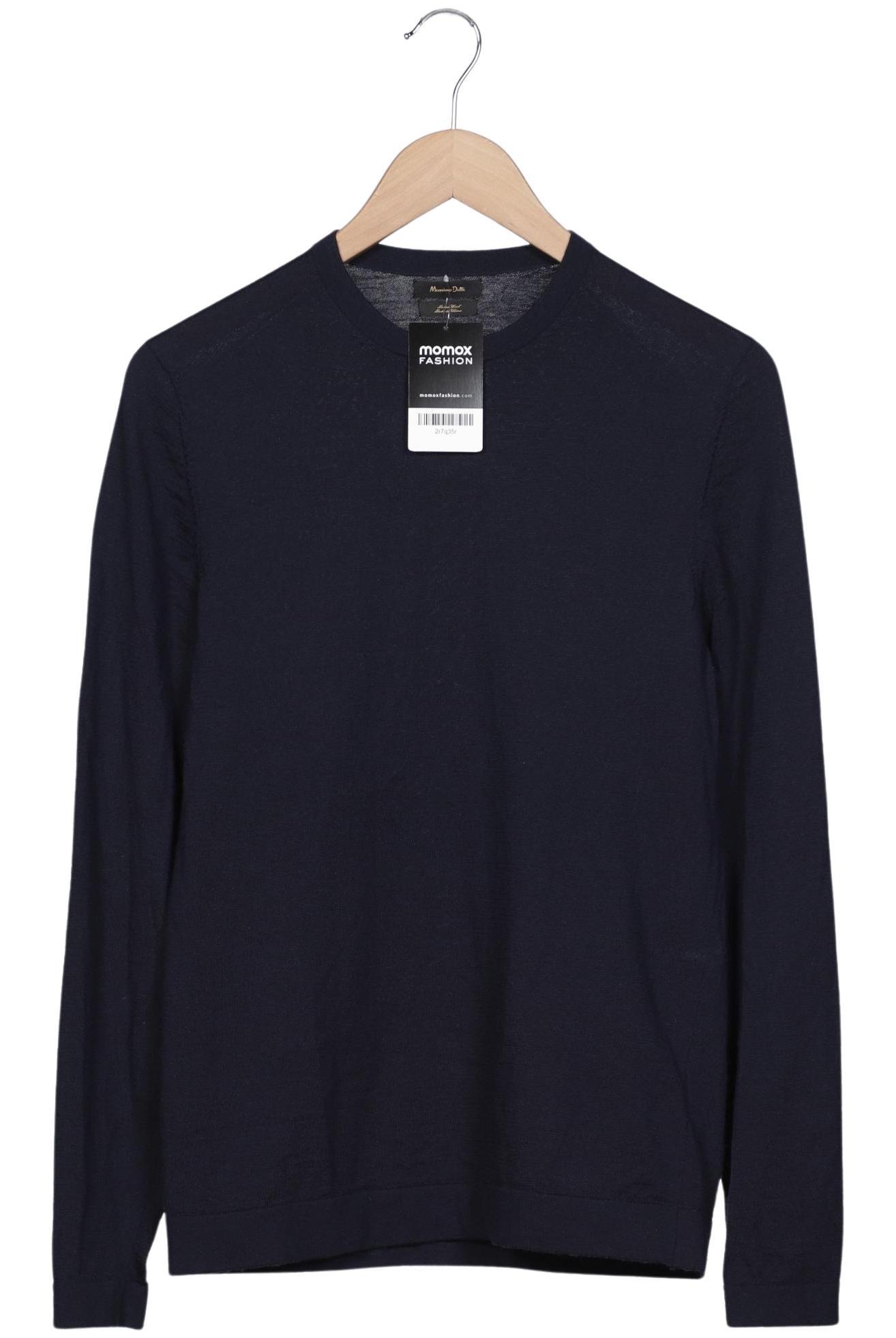

Massimo Dutti Herren Pullover, marineblau, Gr. 46