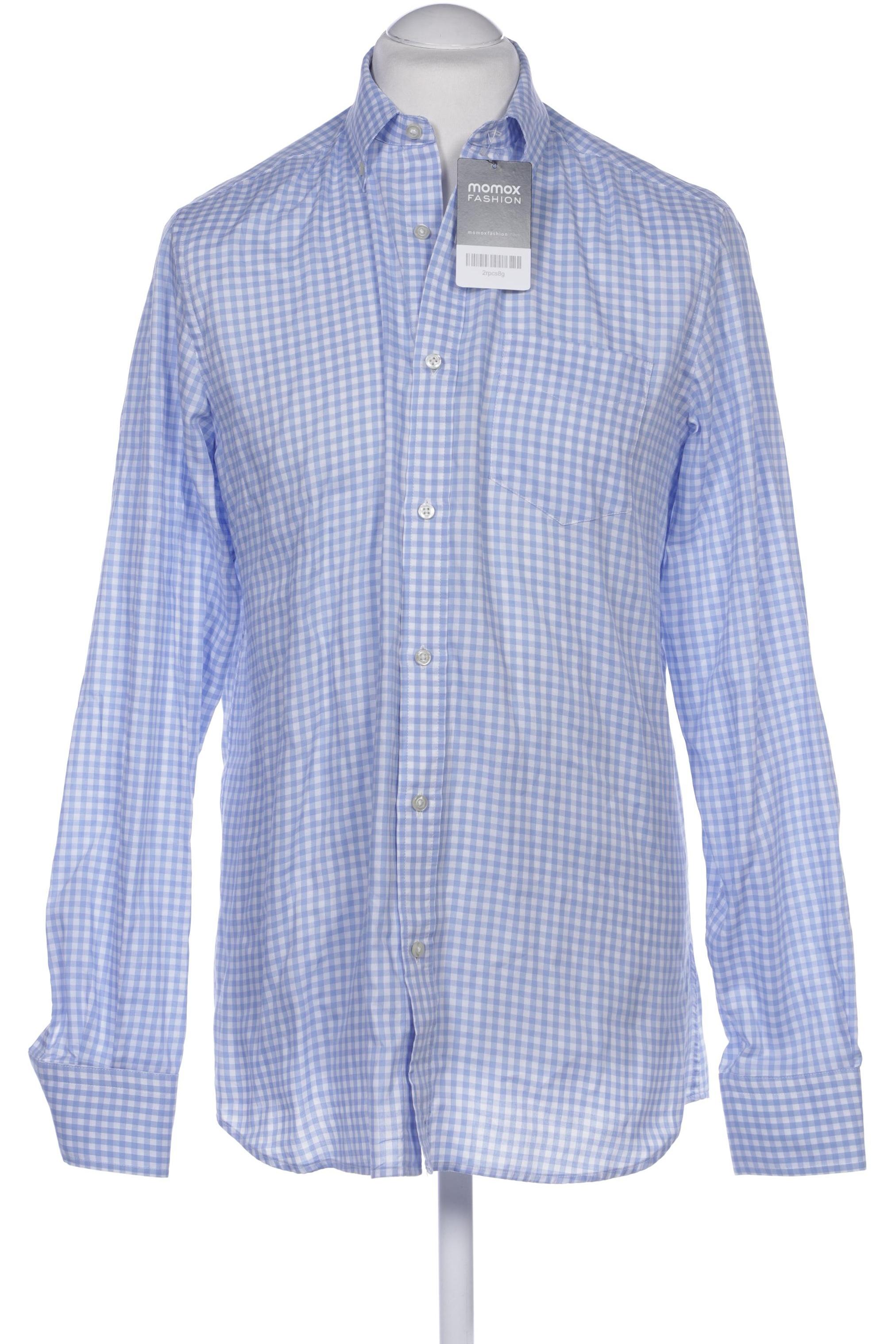 

Massimo Dutti Herren Hemd, hellblau, Gr. 48