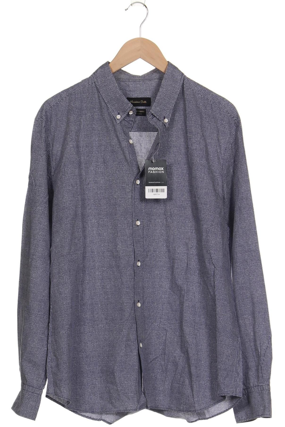 

Massimo Dutti Herren Hemd, marineblau, Gr. 56