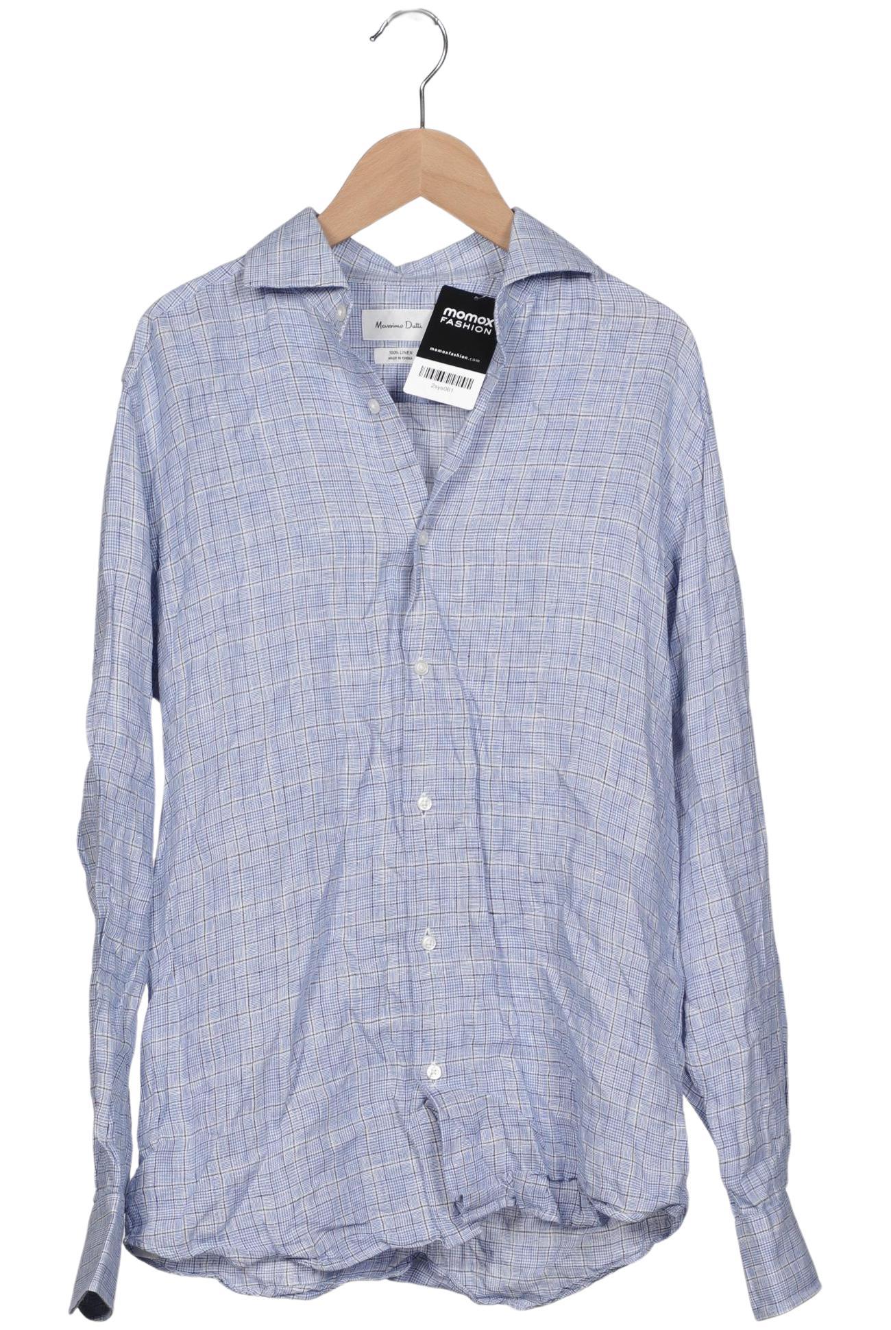 

Massimo Dutti Herren Hemd, hellblau, Gr. 46