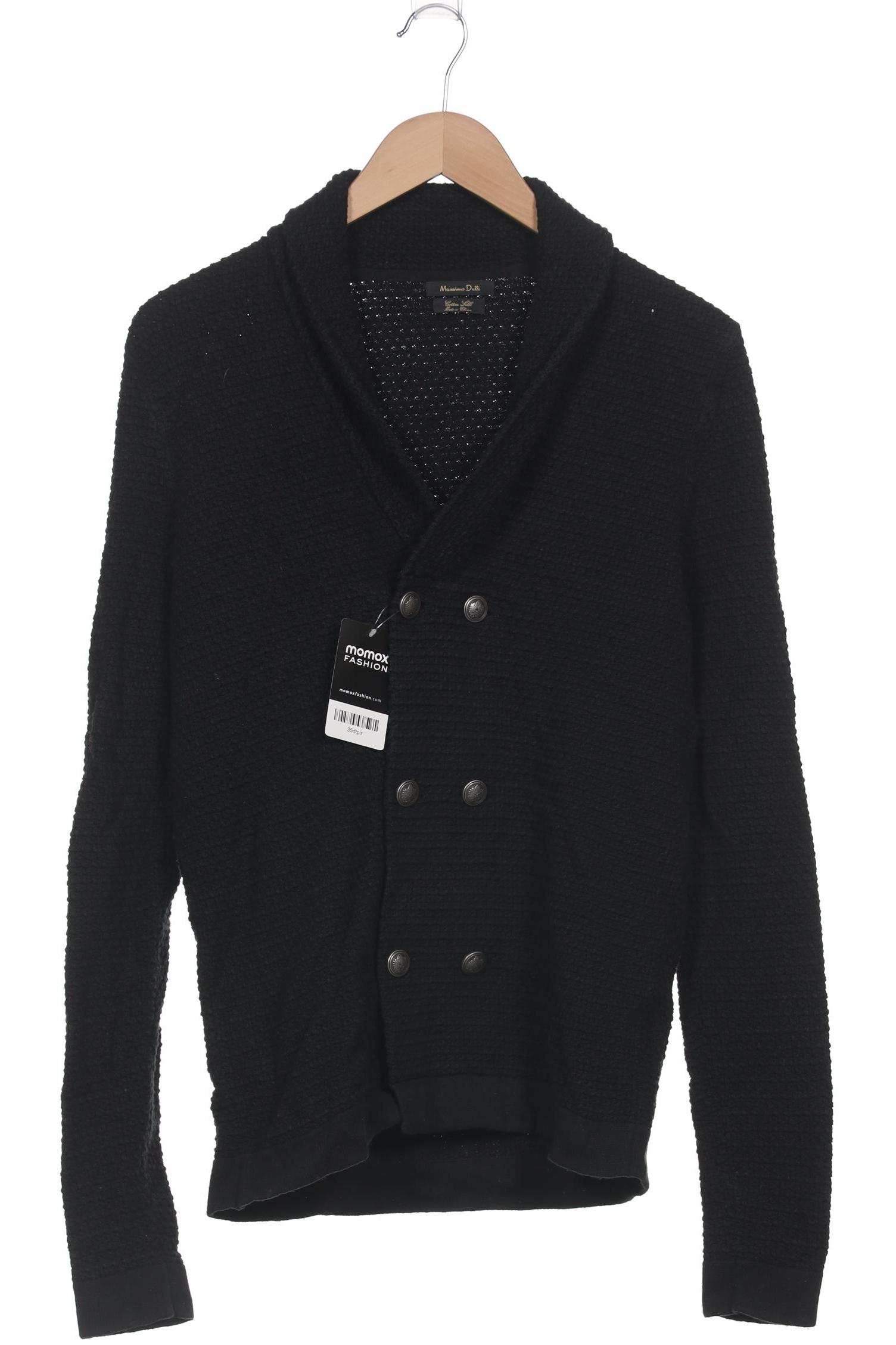 

Massimo Dutti Herren Strickjacke, schwarz, Gr. 46