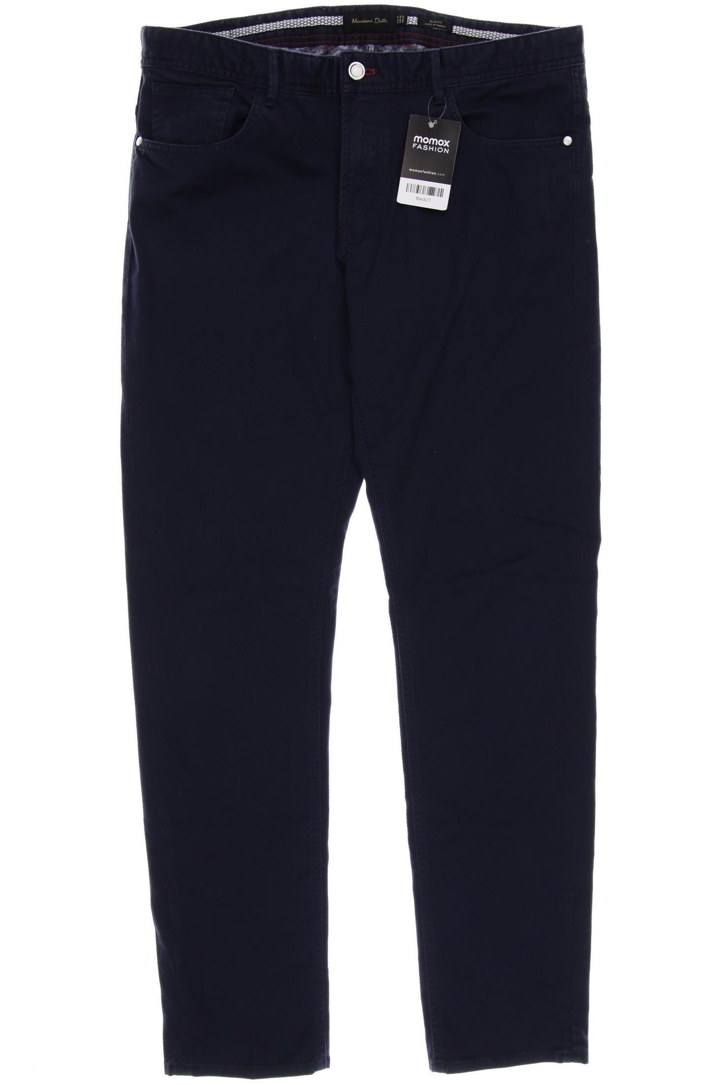 

Massimo Dutti Herren Stoffhose, marineblau, Gr. 44