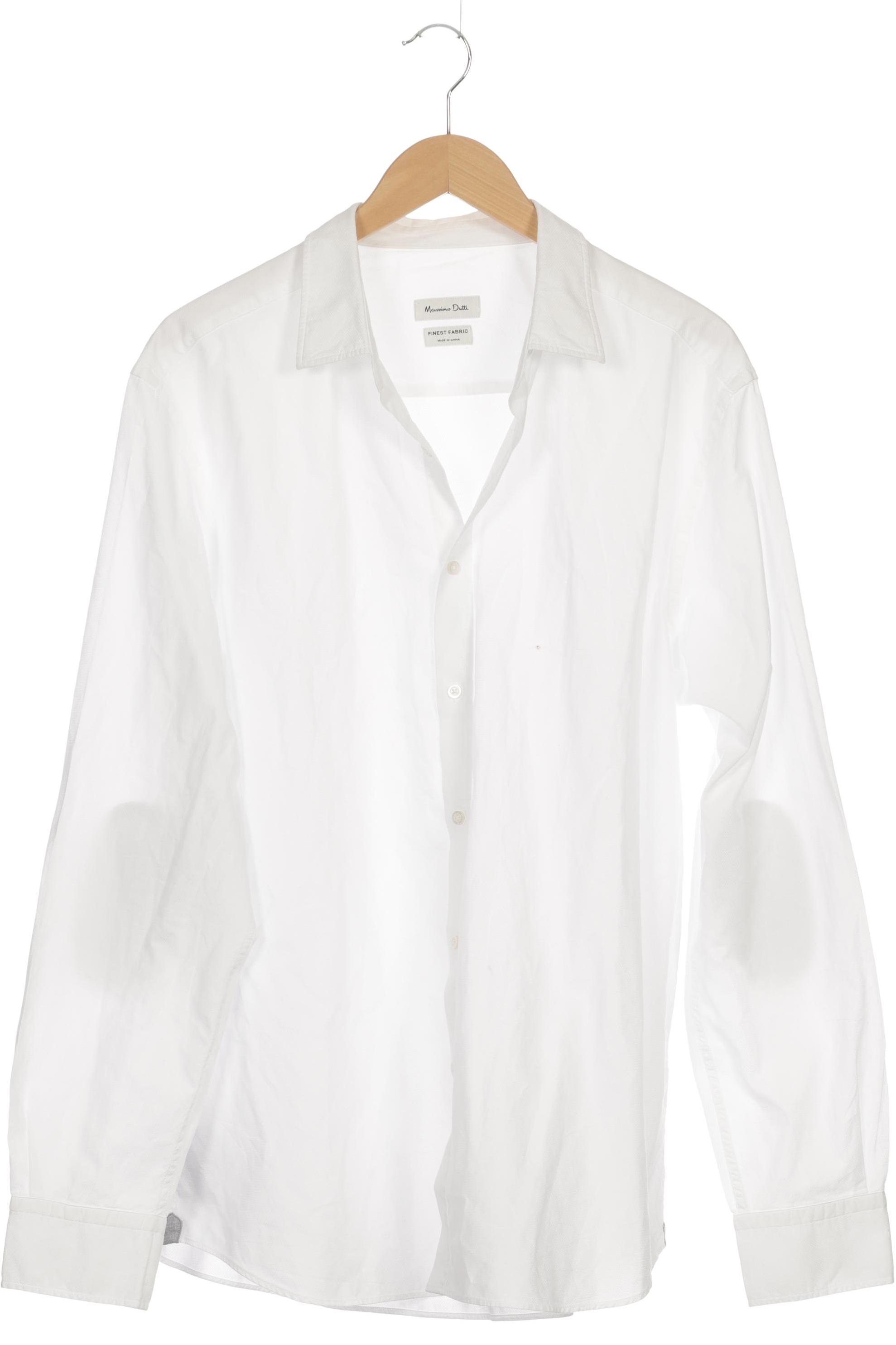 

Massimo Dutti Herren Hemd, weiß, Gr. 56