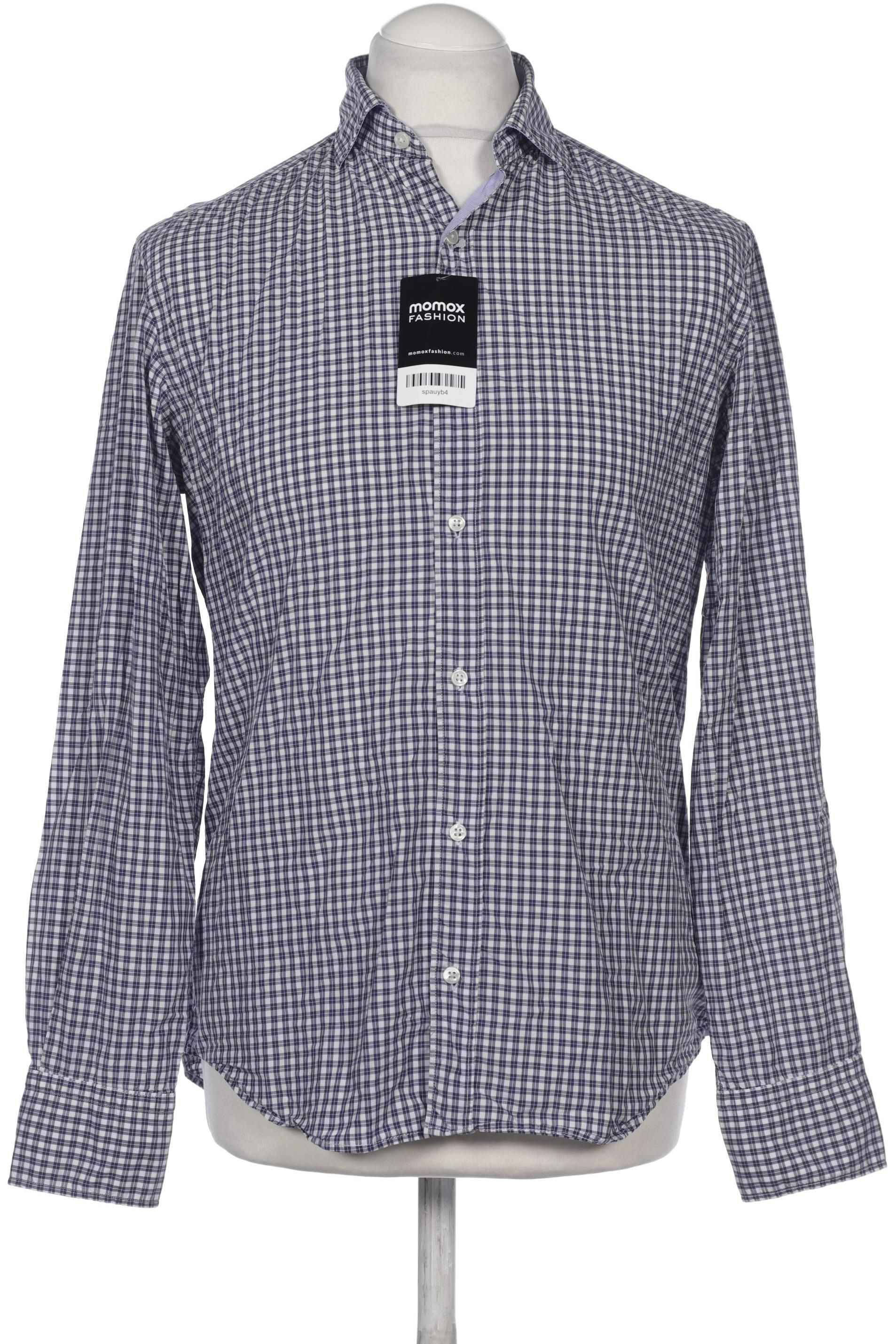 

Massimo Dutti Herren Hemd, blau, Gr. 48