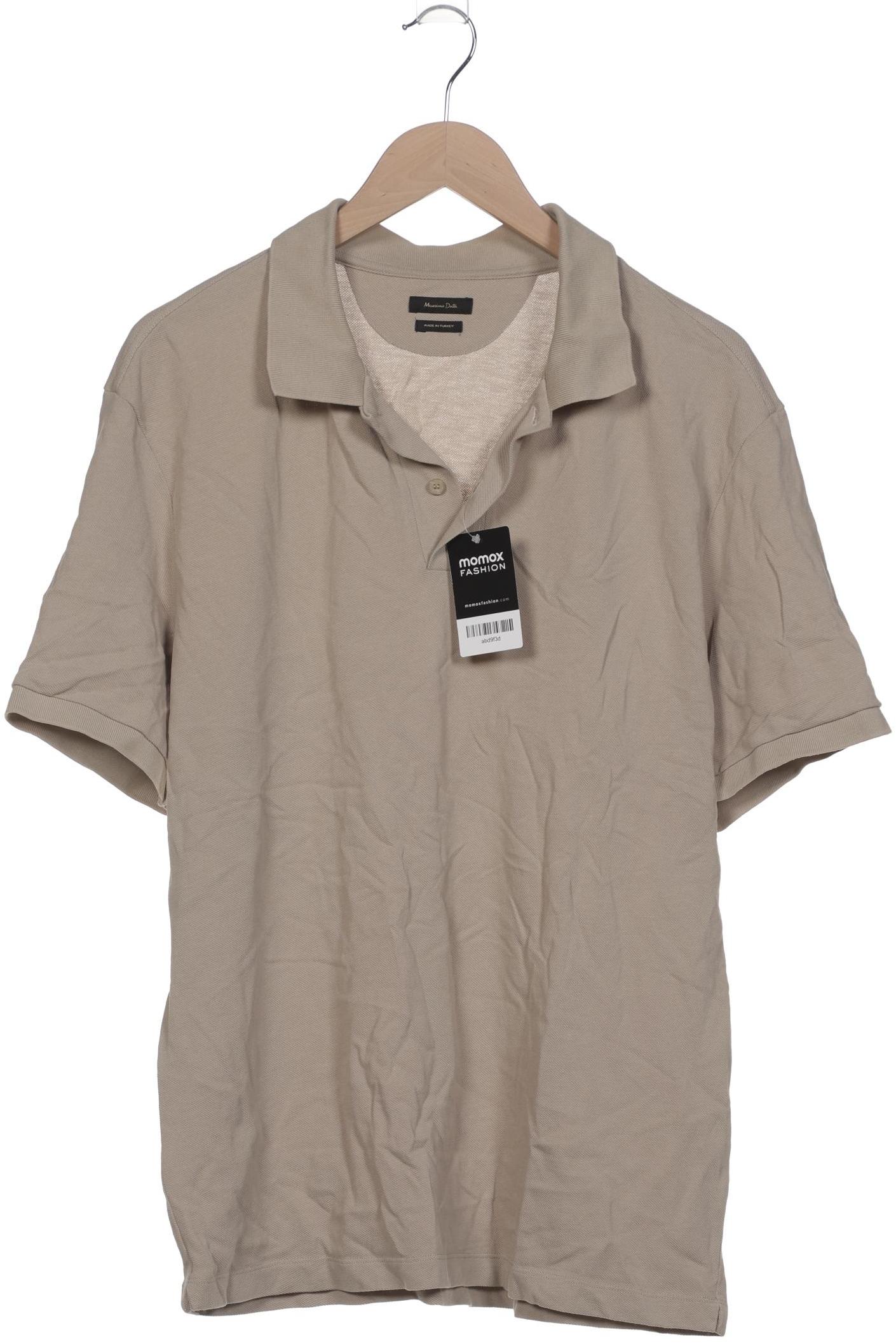 

Massimo Dutti Herren Poloshirt, beige, Gr. 54