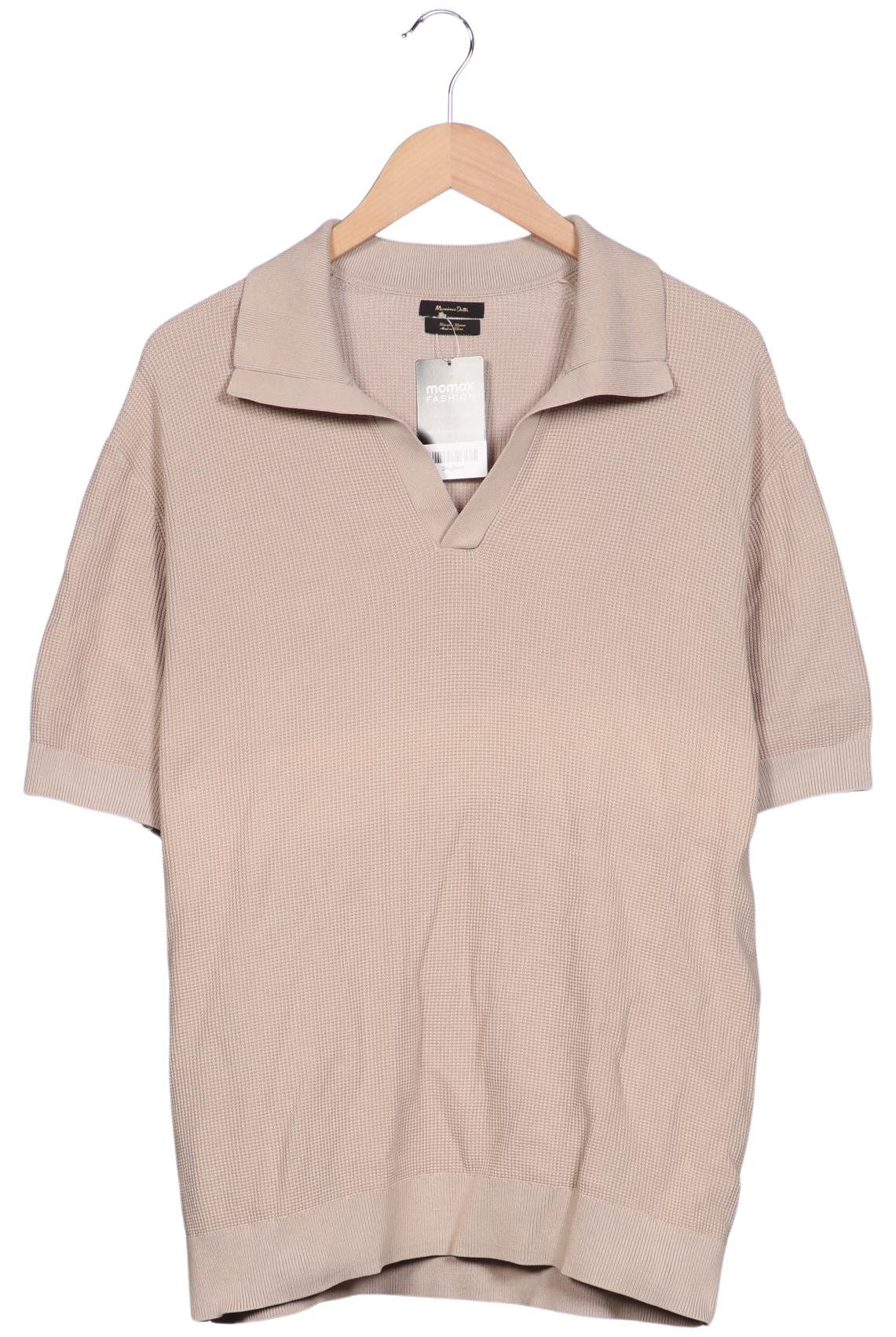 

Massimo Dutti Herren Poloshirt, beige, Gr. 52