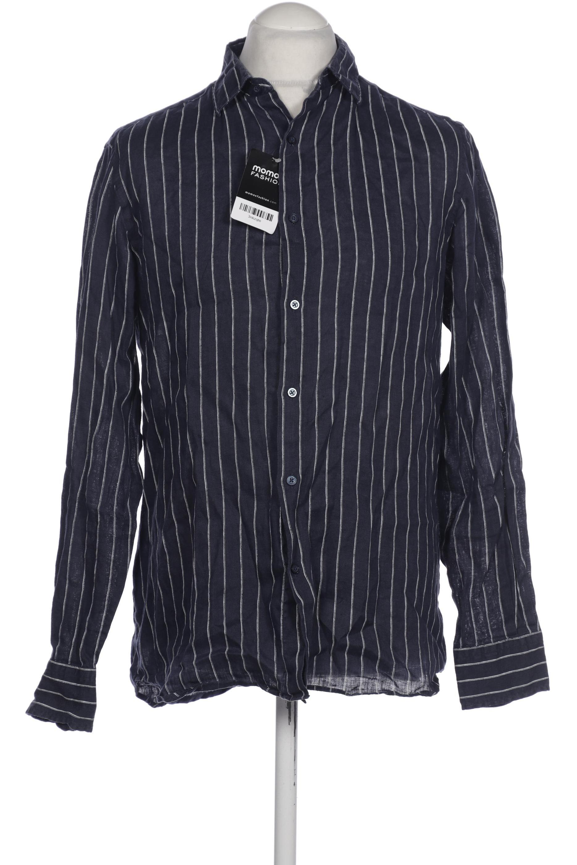 

Massimo Dutti Herren Hemd, marineblau, Gr. 48