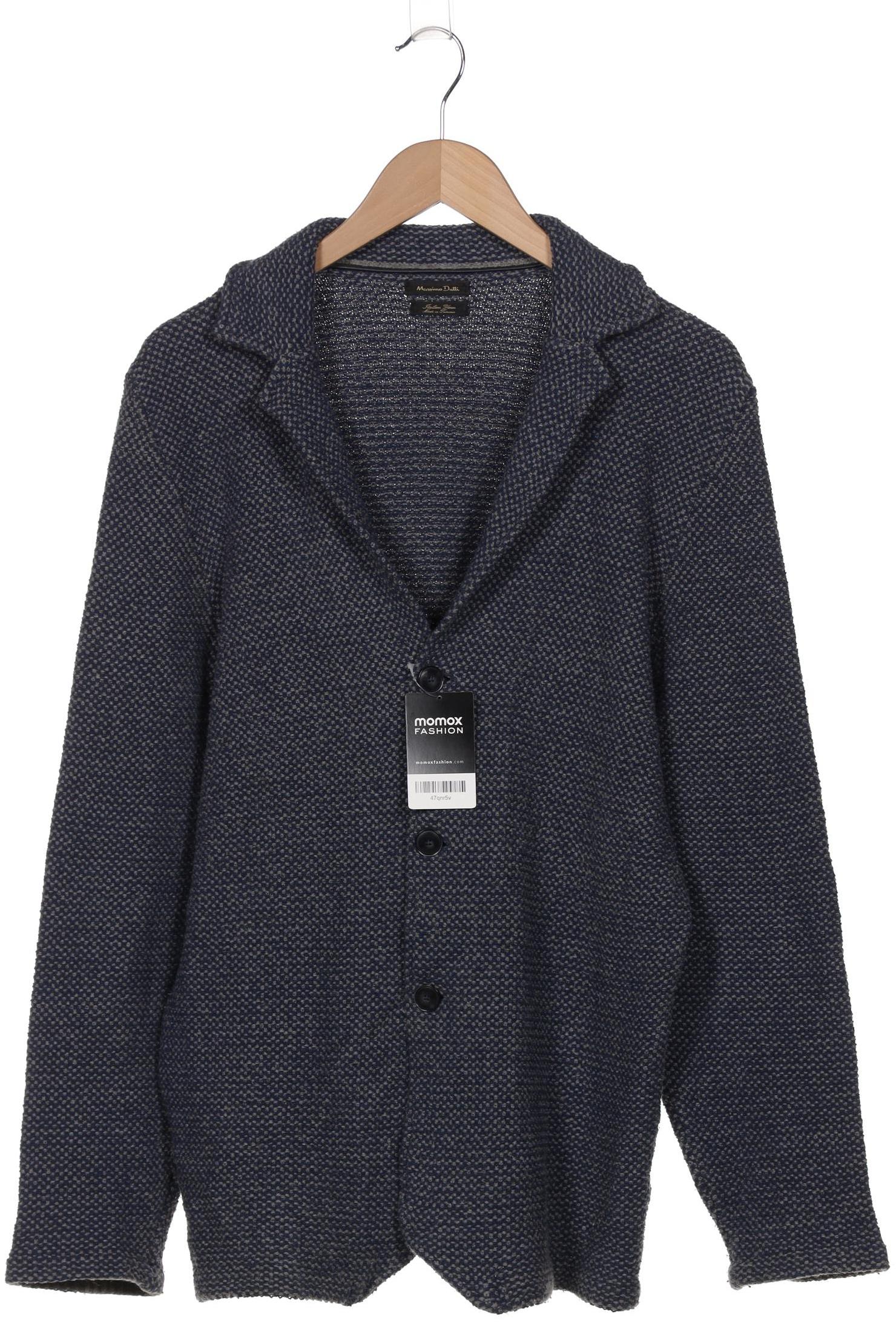 

Massimo Dutti Herren Strickjacke, blau, Gr. 54