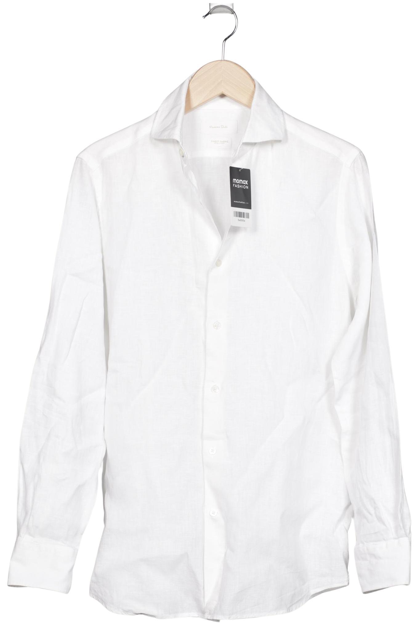 

Massimo Dutti Herren Hemd, weiß, Gr. 46