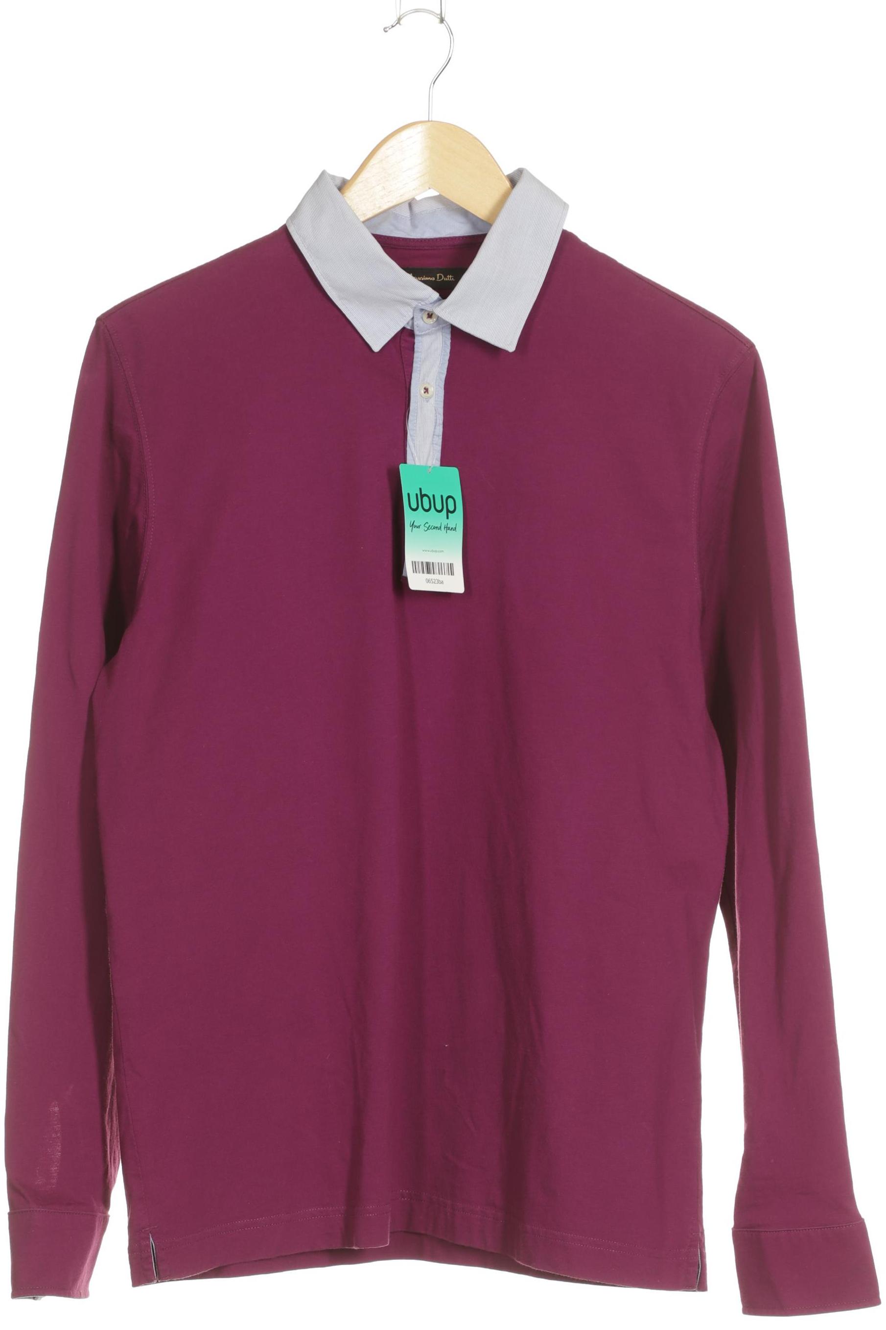 

Massimo Dutti Herren Poloshirt, flieder, Gr. 54