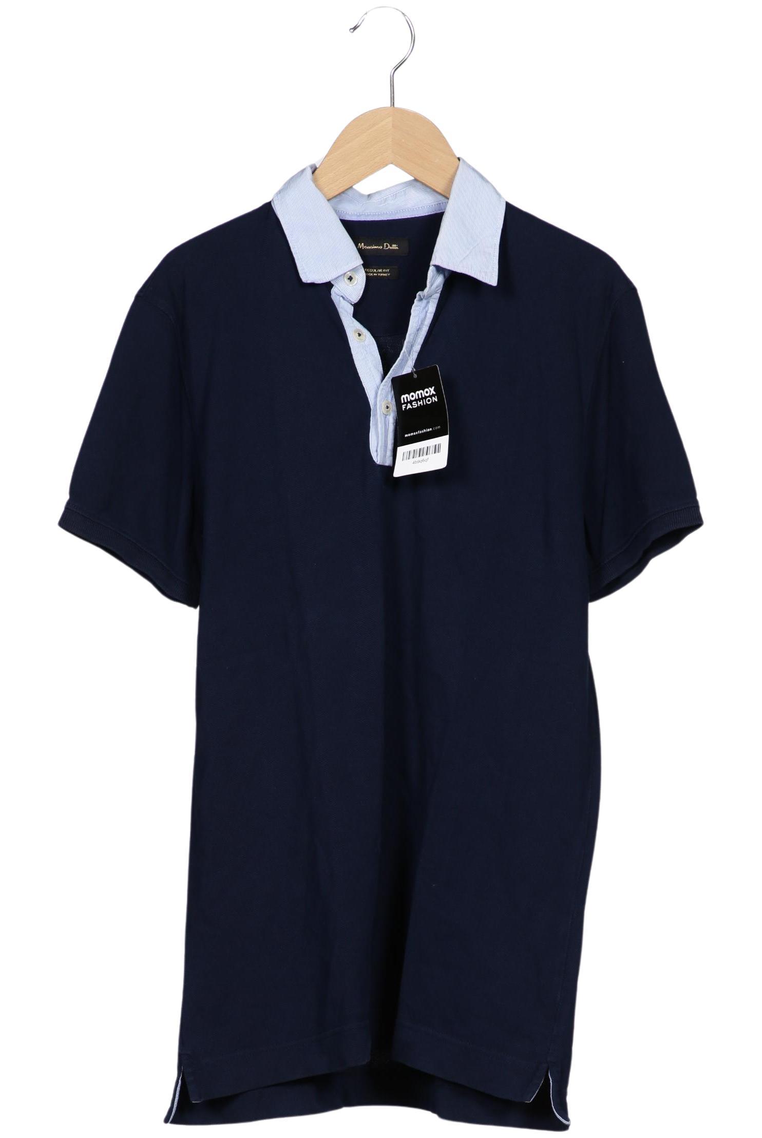 

Massimo Dutti Herren Poloshirt, marineblau, Gr. 48