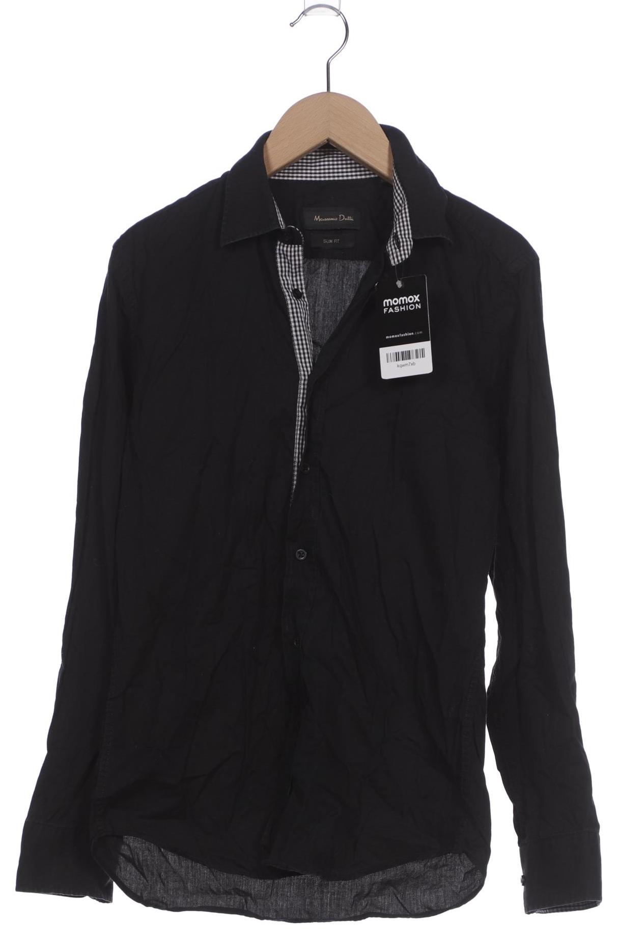 

Massimo Dutti Herren Hemd, schwarz, Gr. 46