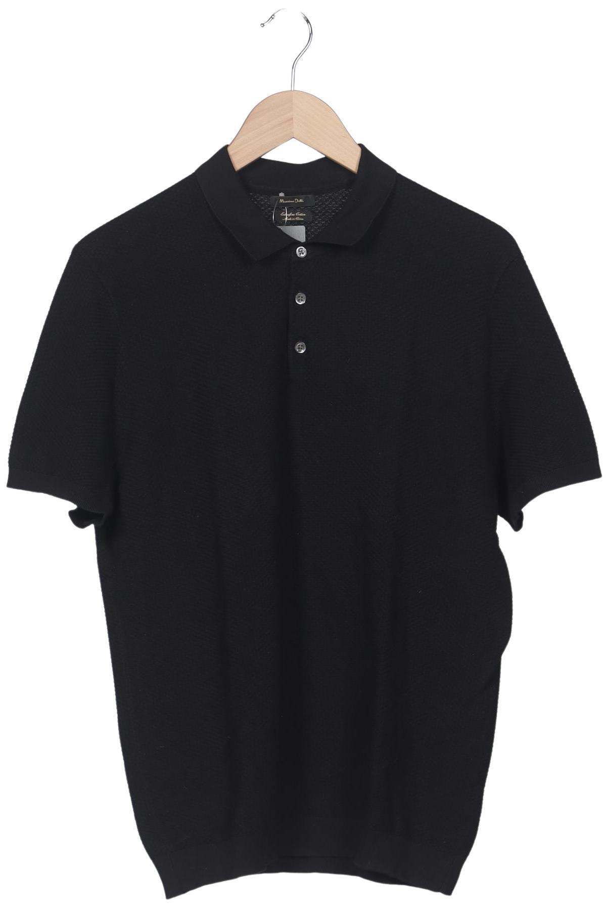 

Massimo Dutti Herren Poloshirt, schwarz, Gr. 54