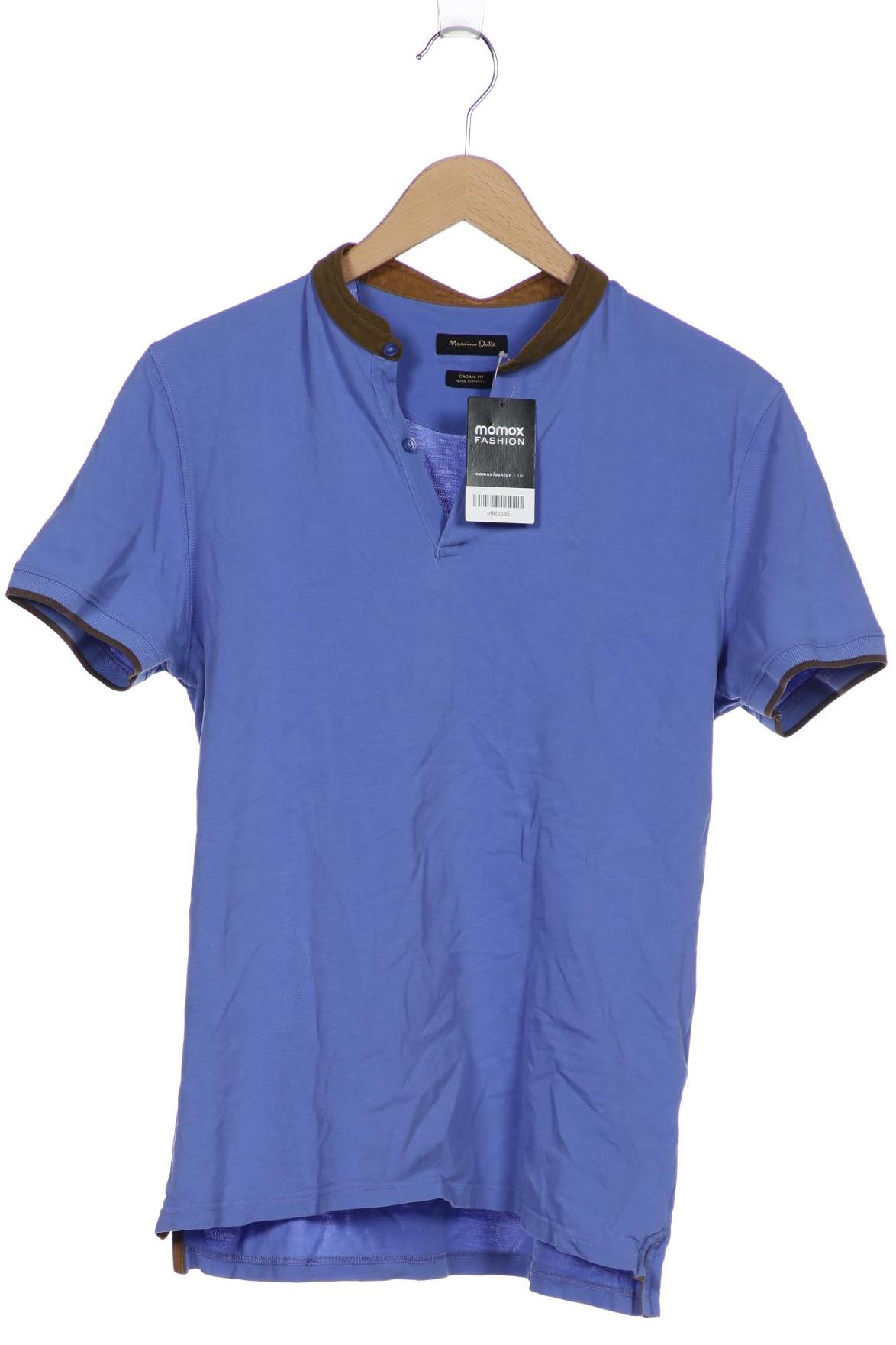 

Massimo Dutti Herren Poloshirt, blau, Gr. 52