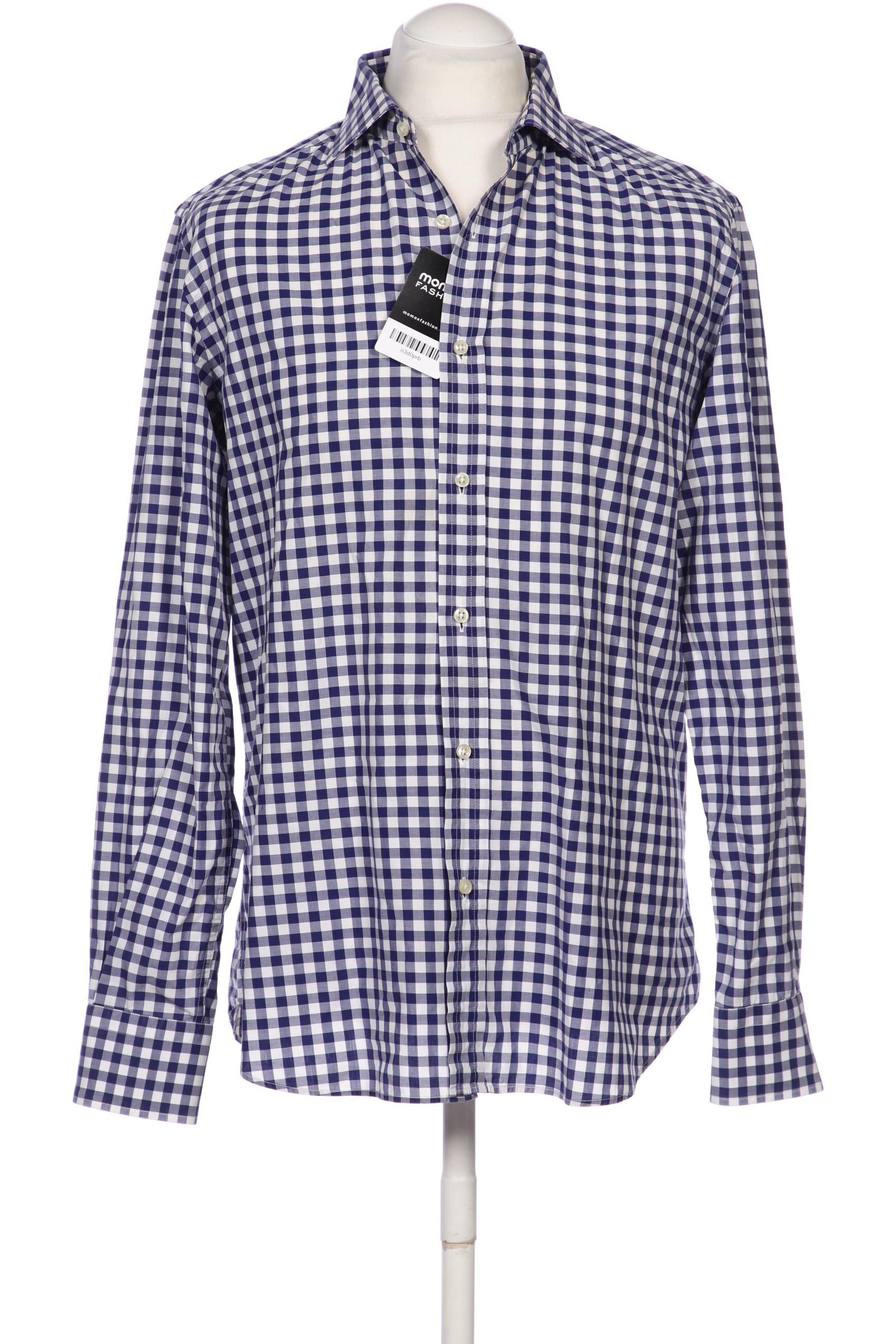 

Massimo Dutti Herren Hemd, blau, Gr. 52