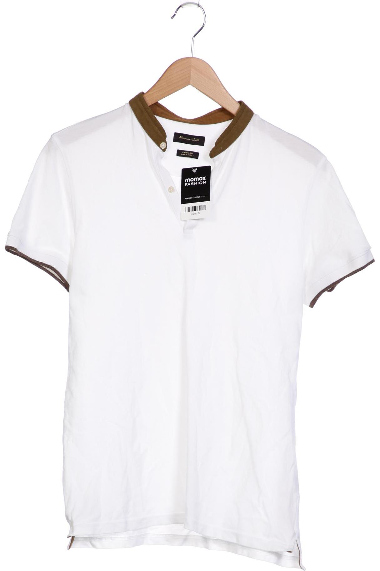 

Massimo Dutti Herren Poloshirt, weiß, Gr. 48