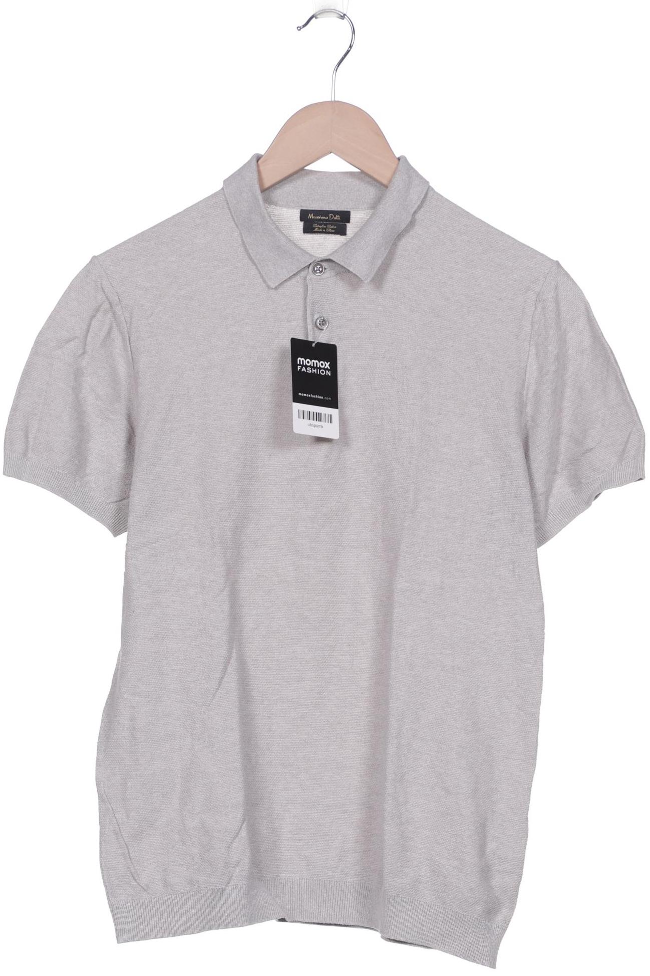 

Massimo Dutti Herren Poloshirt, grau, Gr. 52