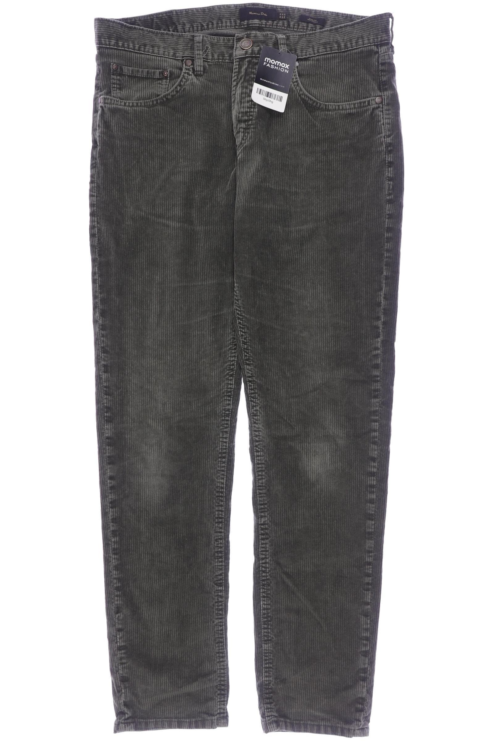 

Massimo Dutti Herren Stoffhose, grün, Gr. 32