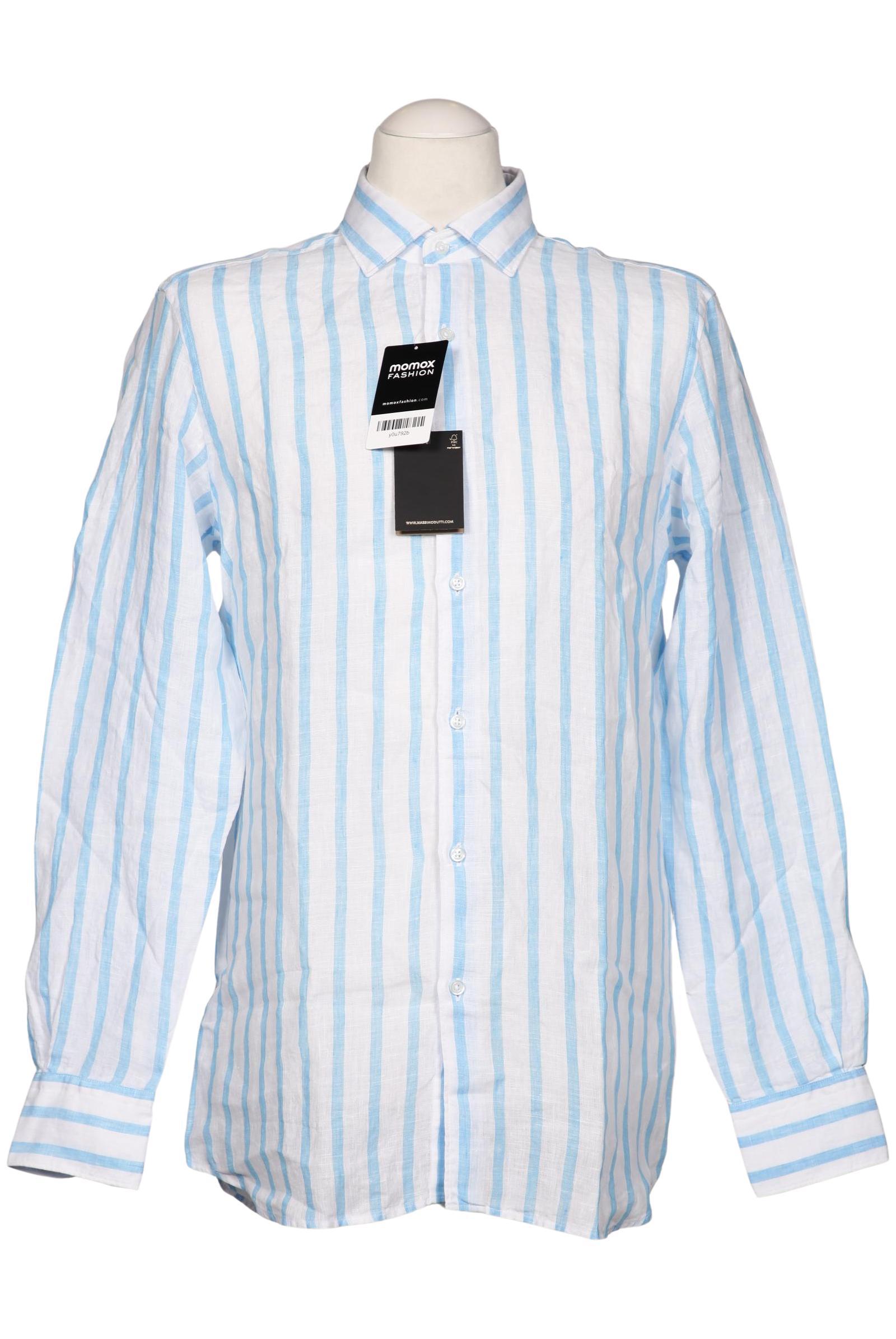 

Massimo Dutti Herren Hemd, blau, Gr. 48