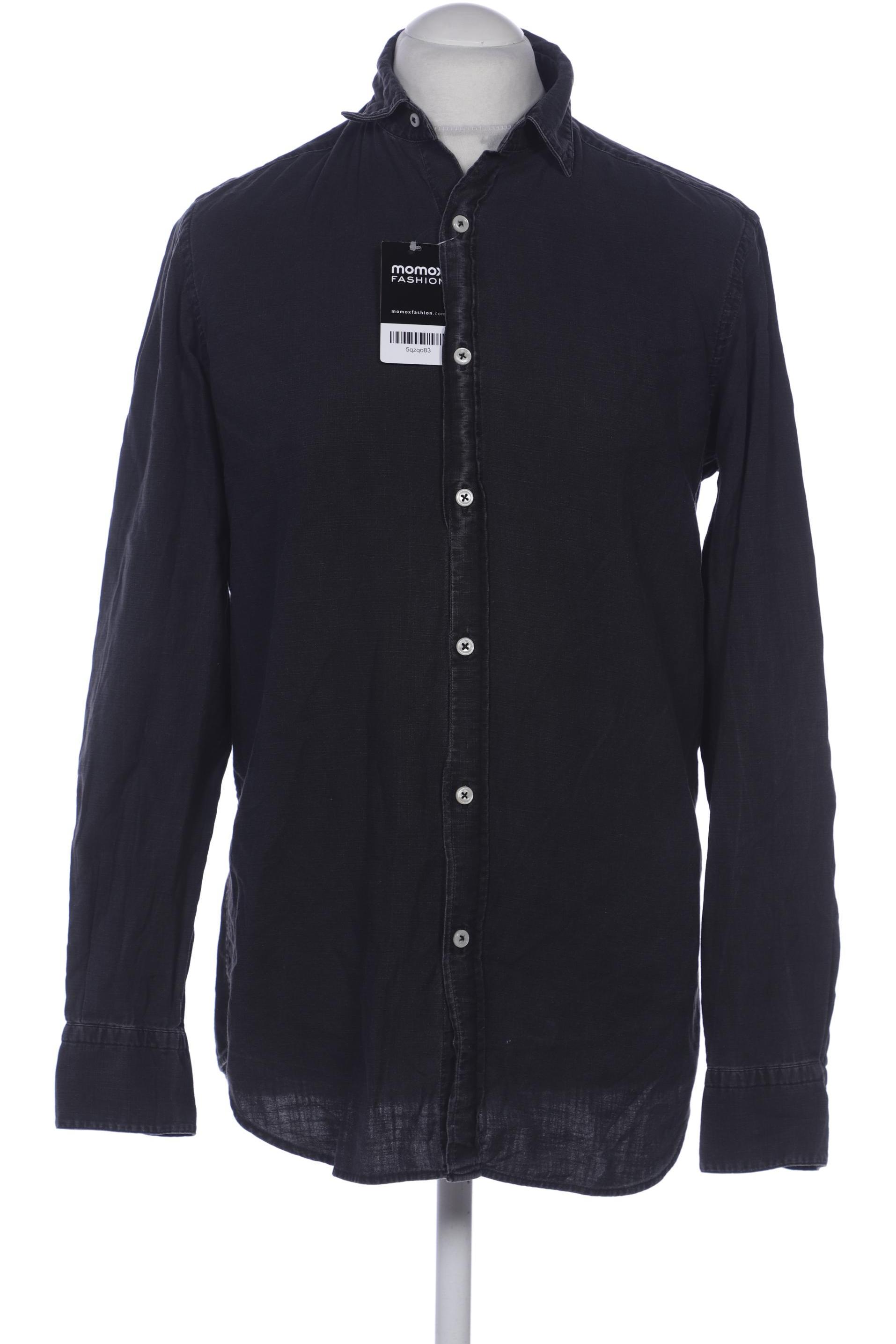Thumbnail - Massimo Dutti Herren Hemd, schwarz, Gr. 48