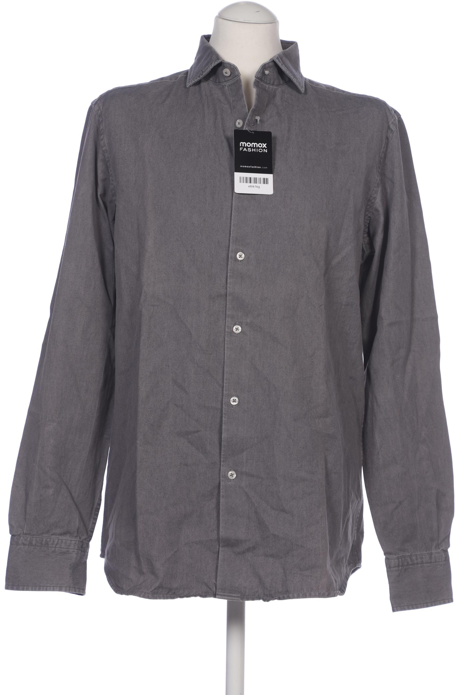

Massimo Dutti Herren Hemd, grau, Gr. 52