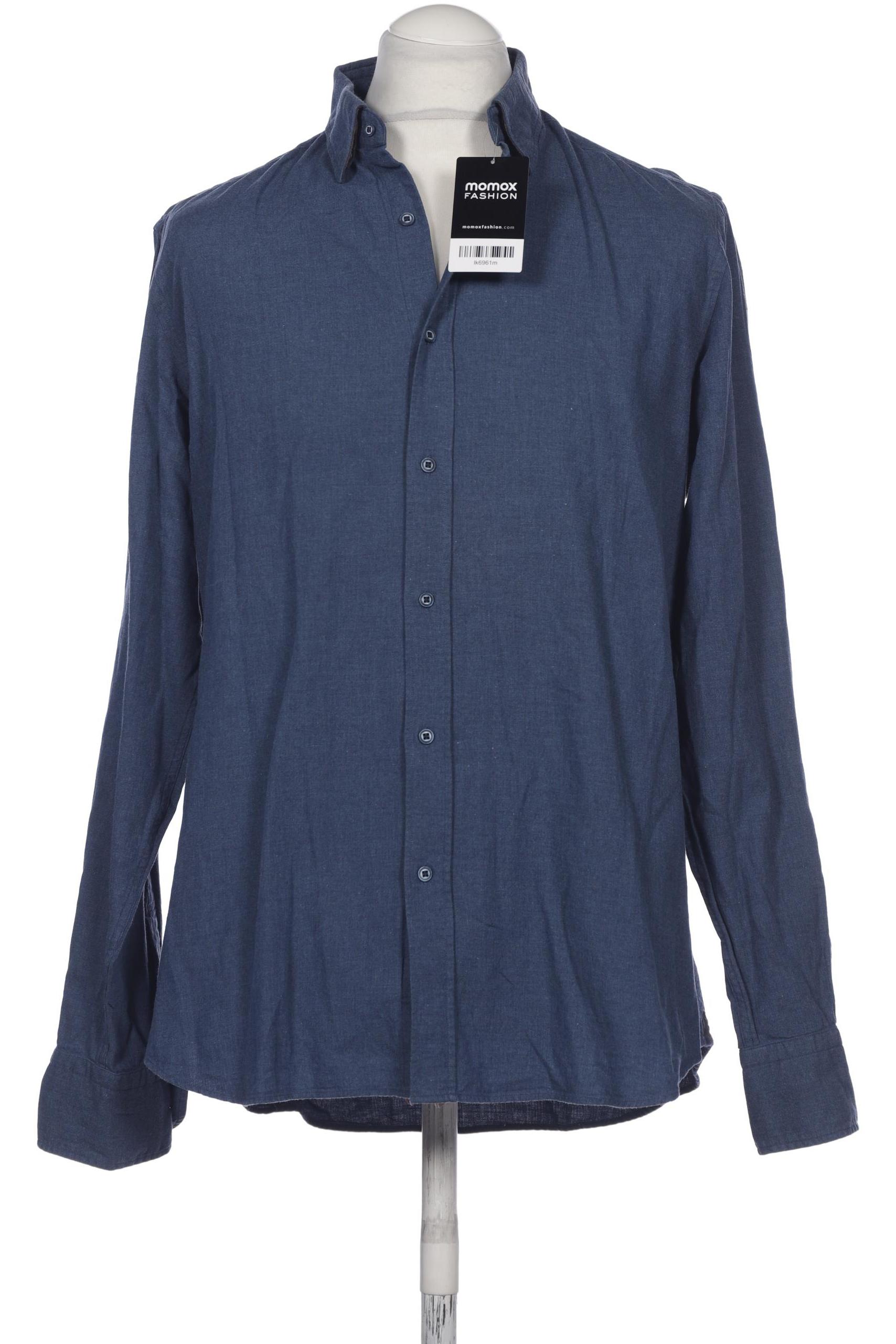 

Massimo Dutti Herren Hemd, blau, Gr. 52