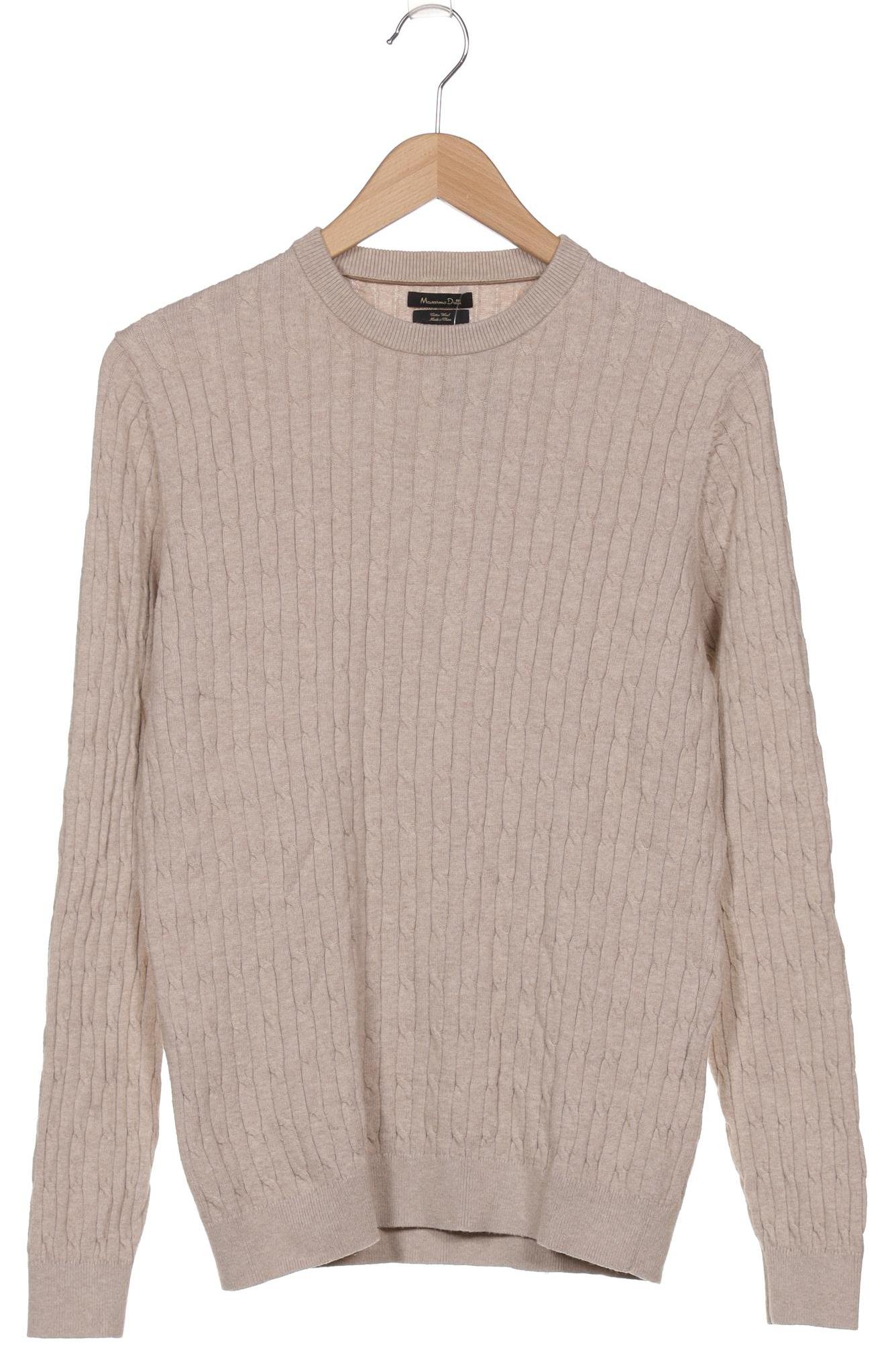 

Massimo Dutti Herren Pullover, beige, Gr. 48