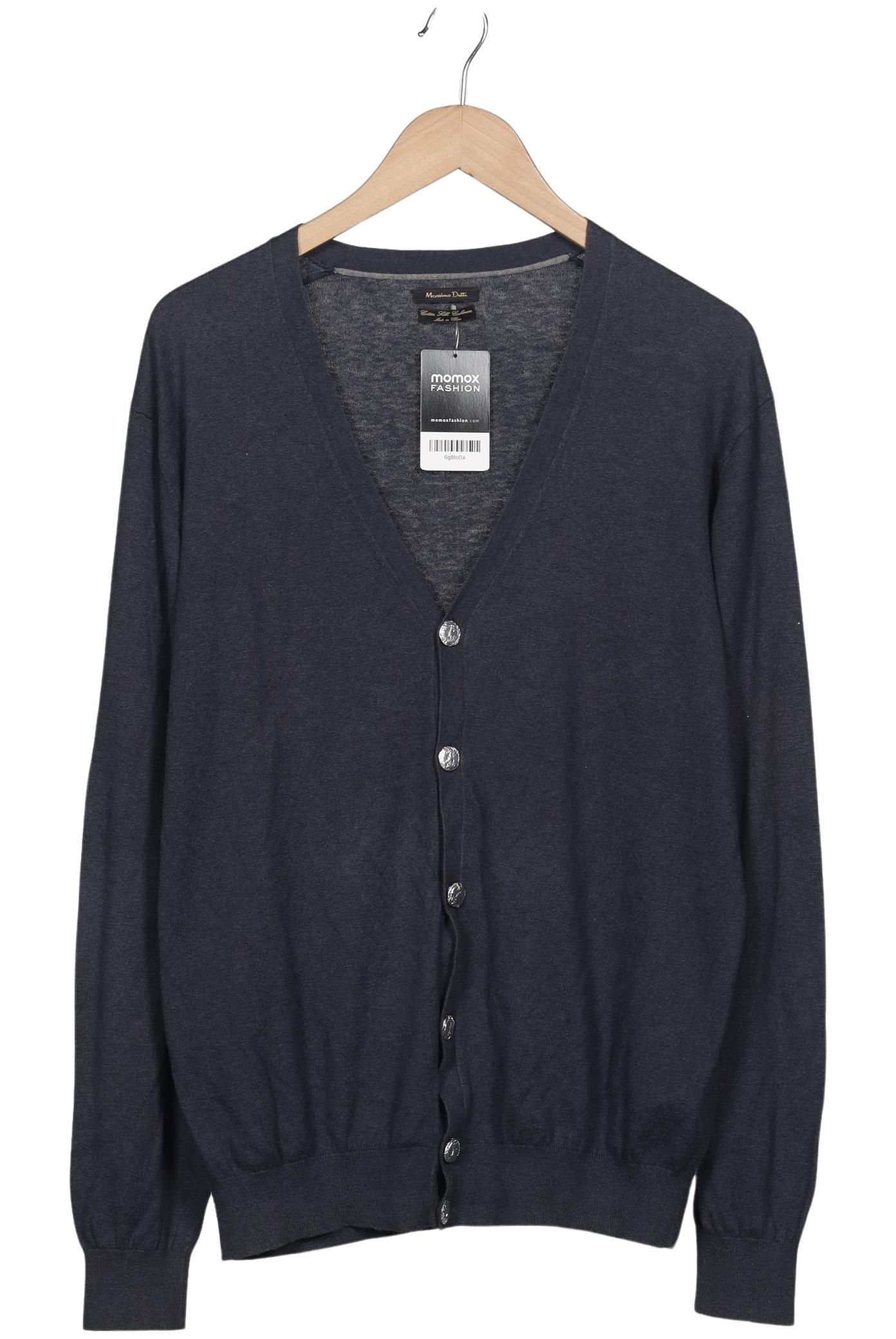

Massimo Dutti Herren Strickjacke, marineblau, Gr. 56