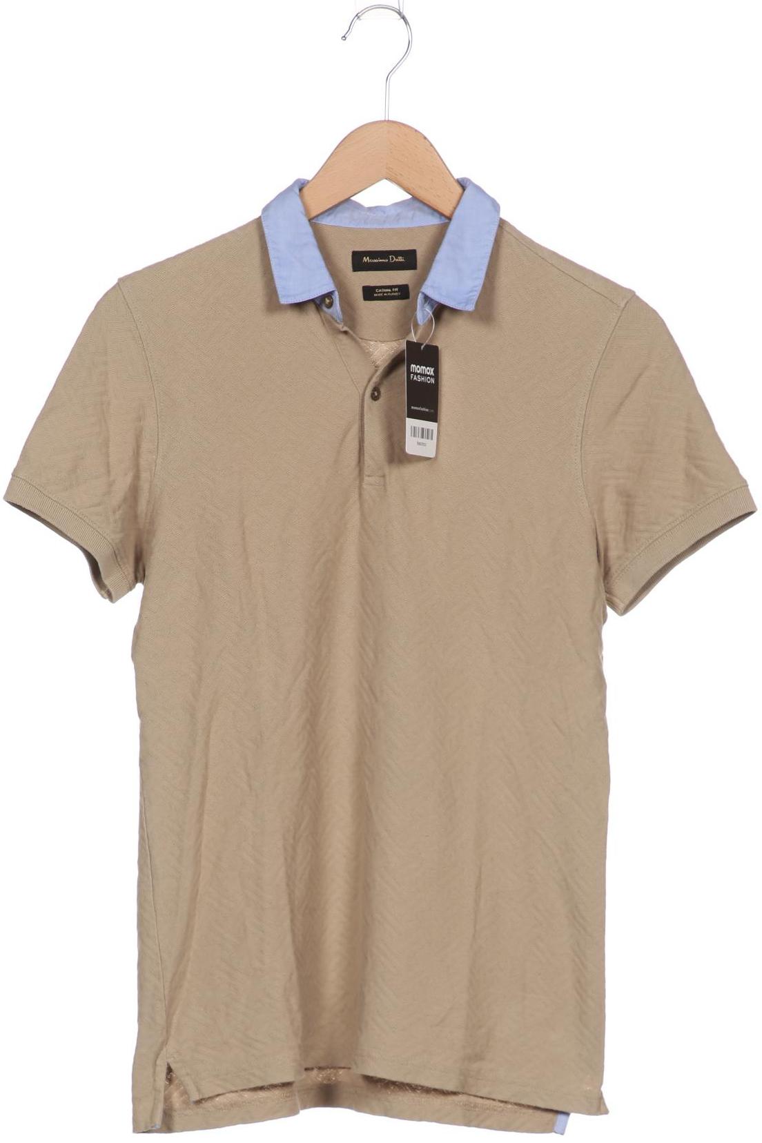 

Massimo Dutti Herren Poloshirt, beige, Gr. 46