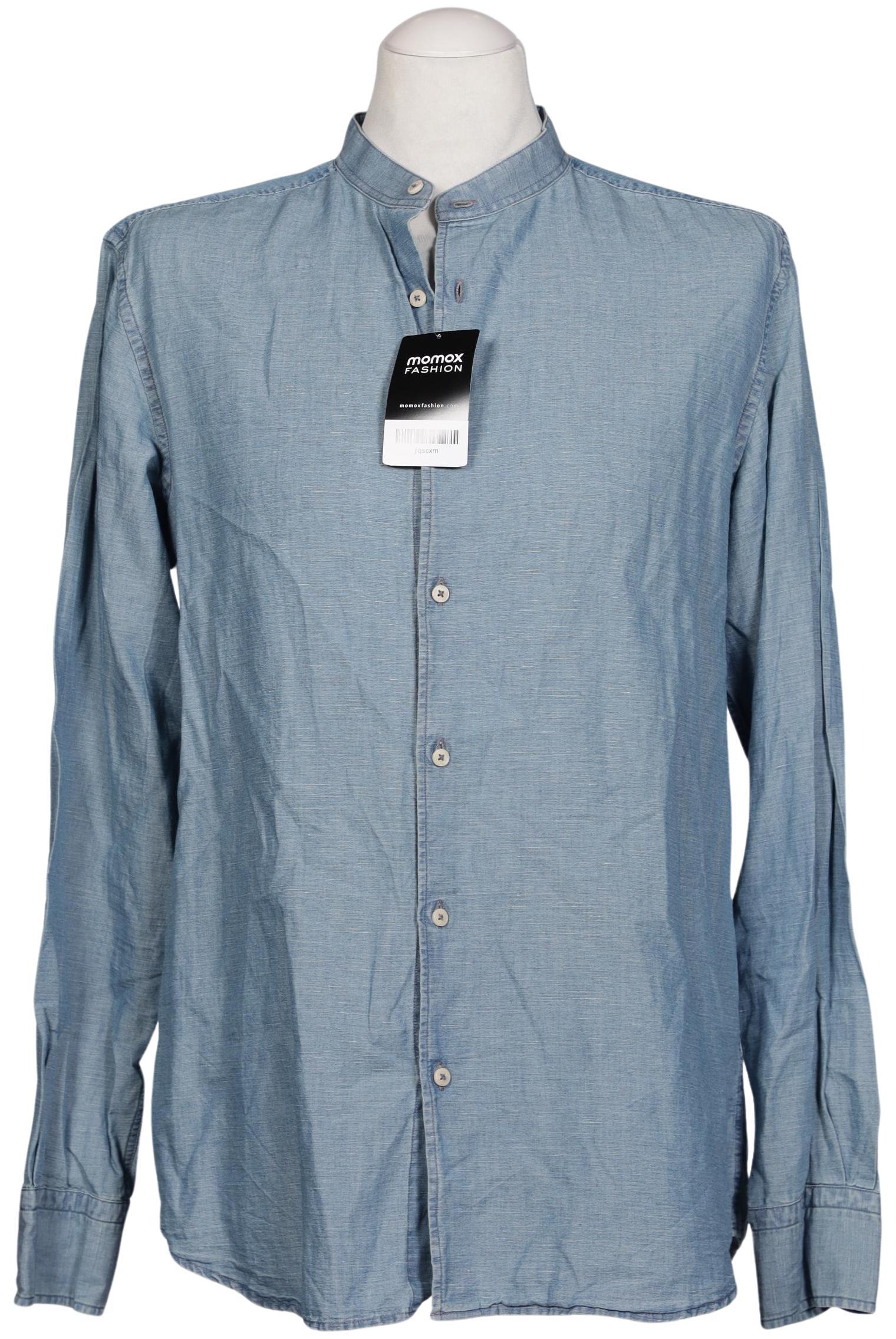 

Massimo Dutti Herren Hemd, blau, Gr. 52