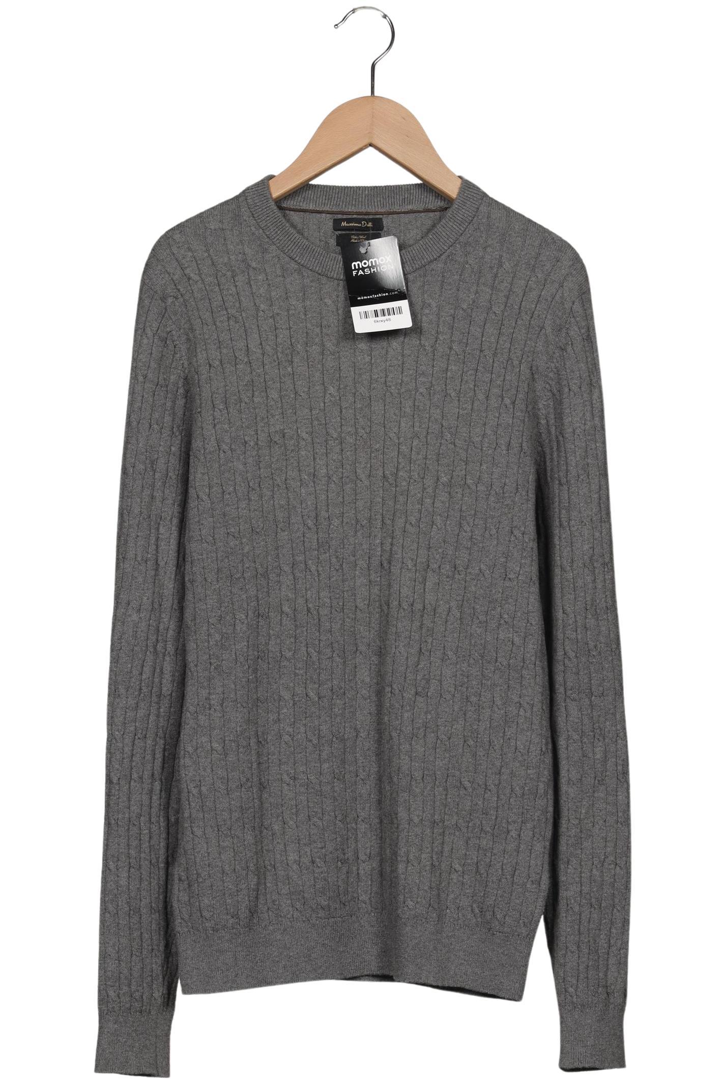 

Massimo Dutti Herren Pullover, grau, Gr. 46