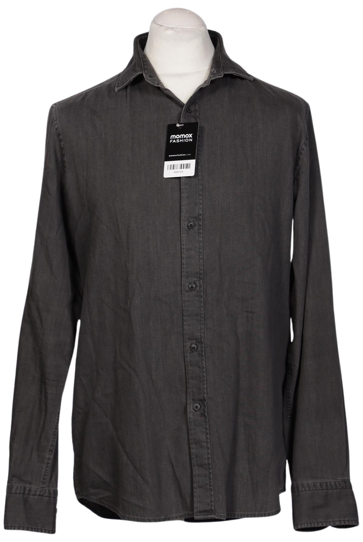 

Massimo Dutti Herren Hemd, grau, Gr. 52