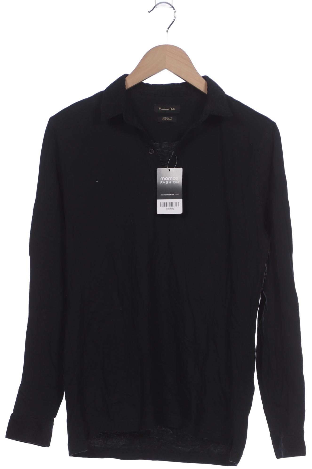 

Massimo Dutti Herren Poloshirt, schwarz, Gr. 48