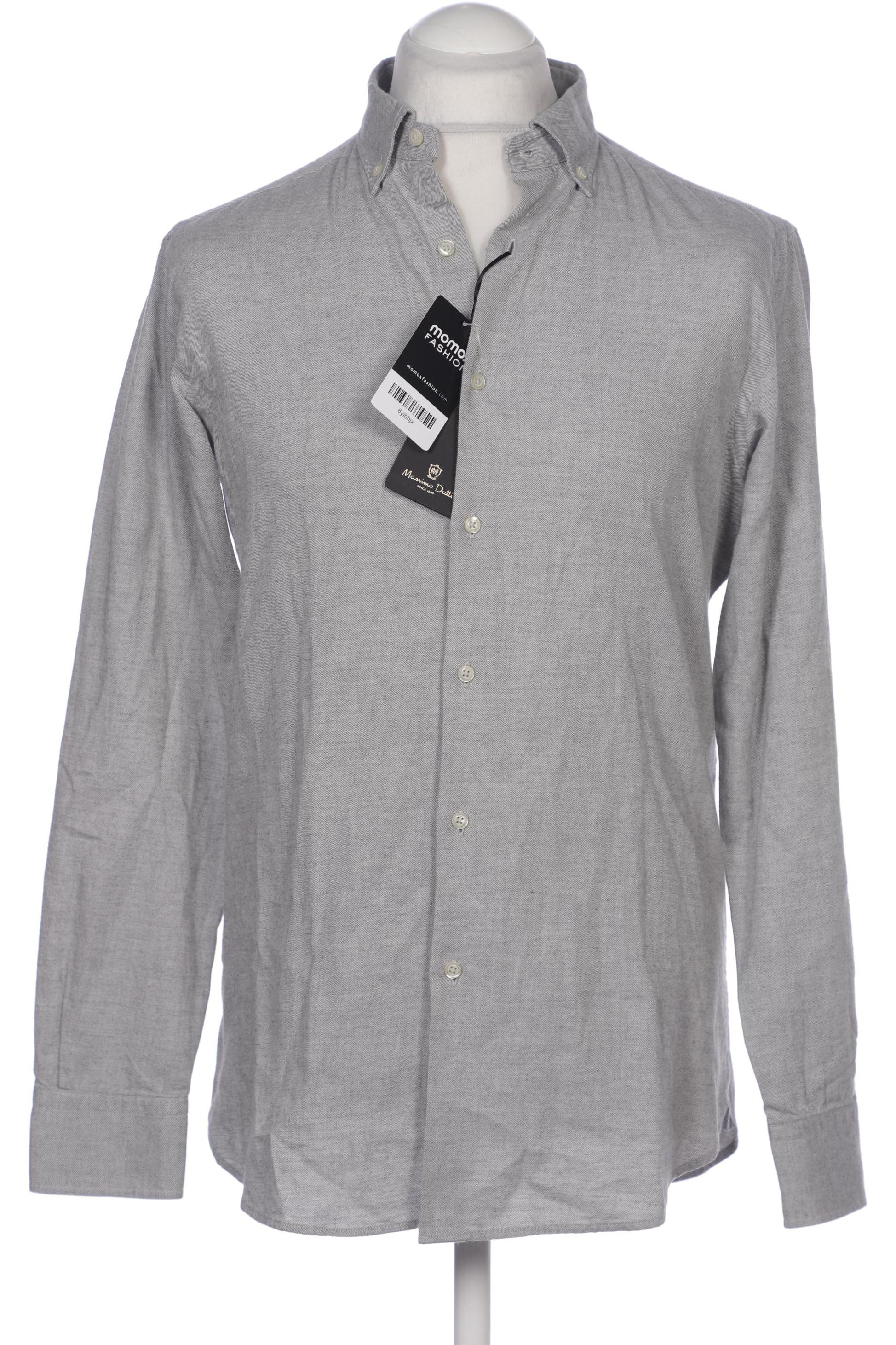 

Massimo Dutti Herren Hemd, grau, Gr. 48