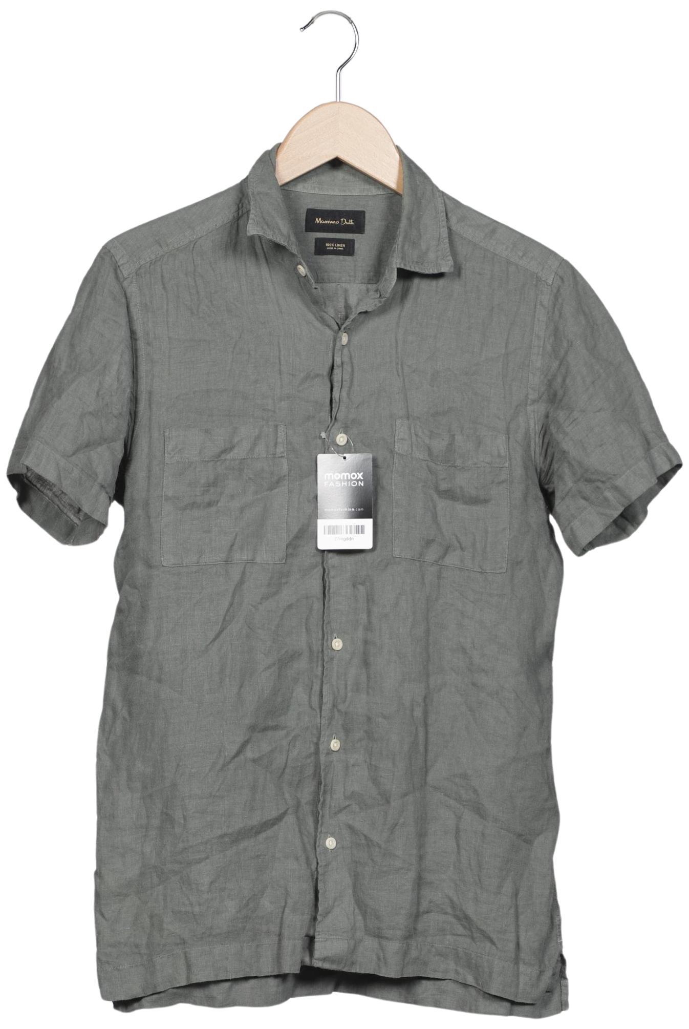 

Massimo Dutti Herren Hemd, grün, Gr. 46