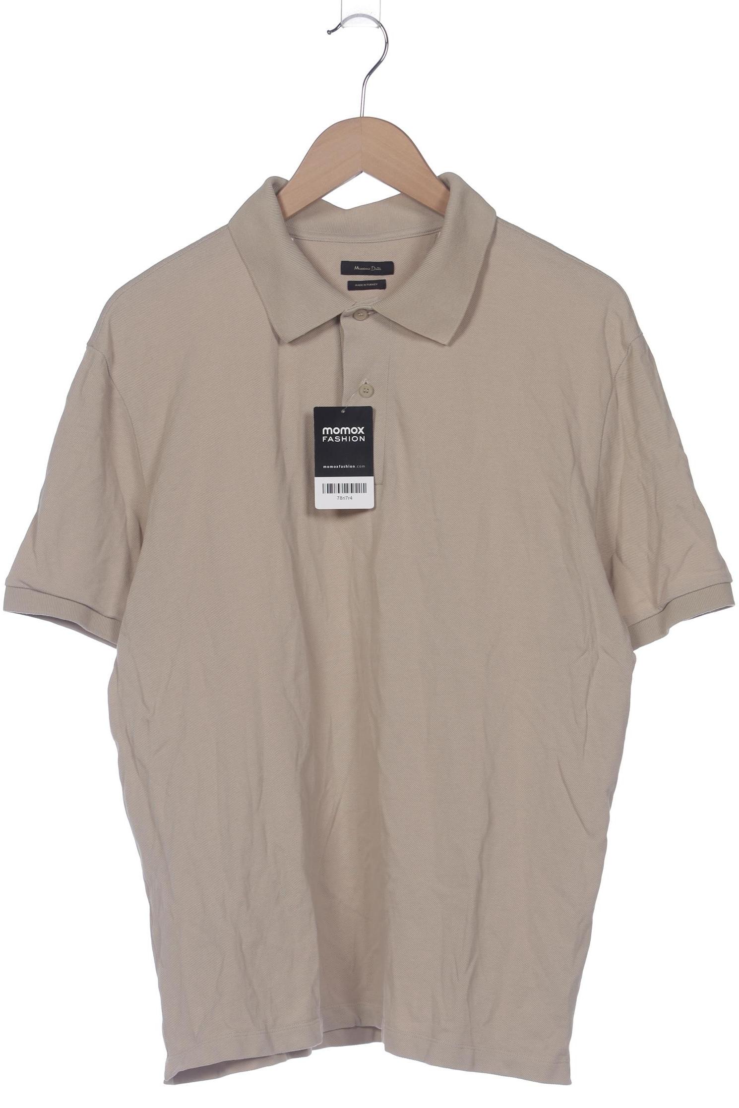 

Massimo Dutti Herren Poloshirt, beige, Gr. 54