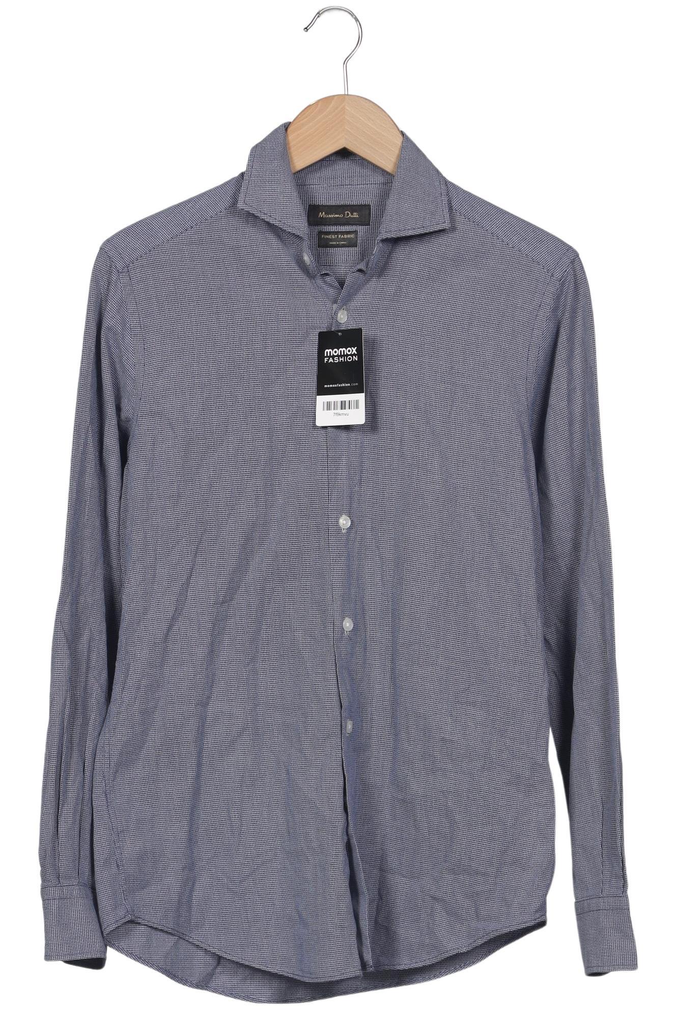 

Massimo Dutti Herren Hemd, blau, Gr. 46